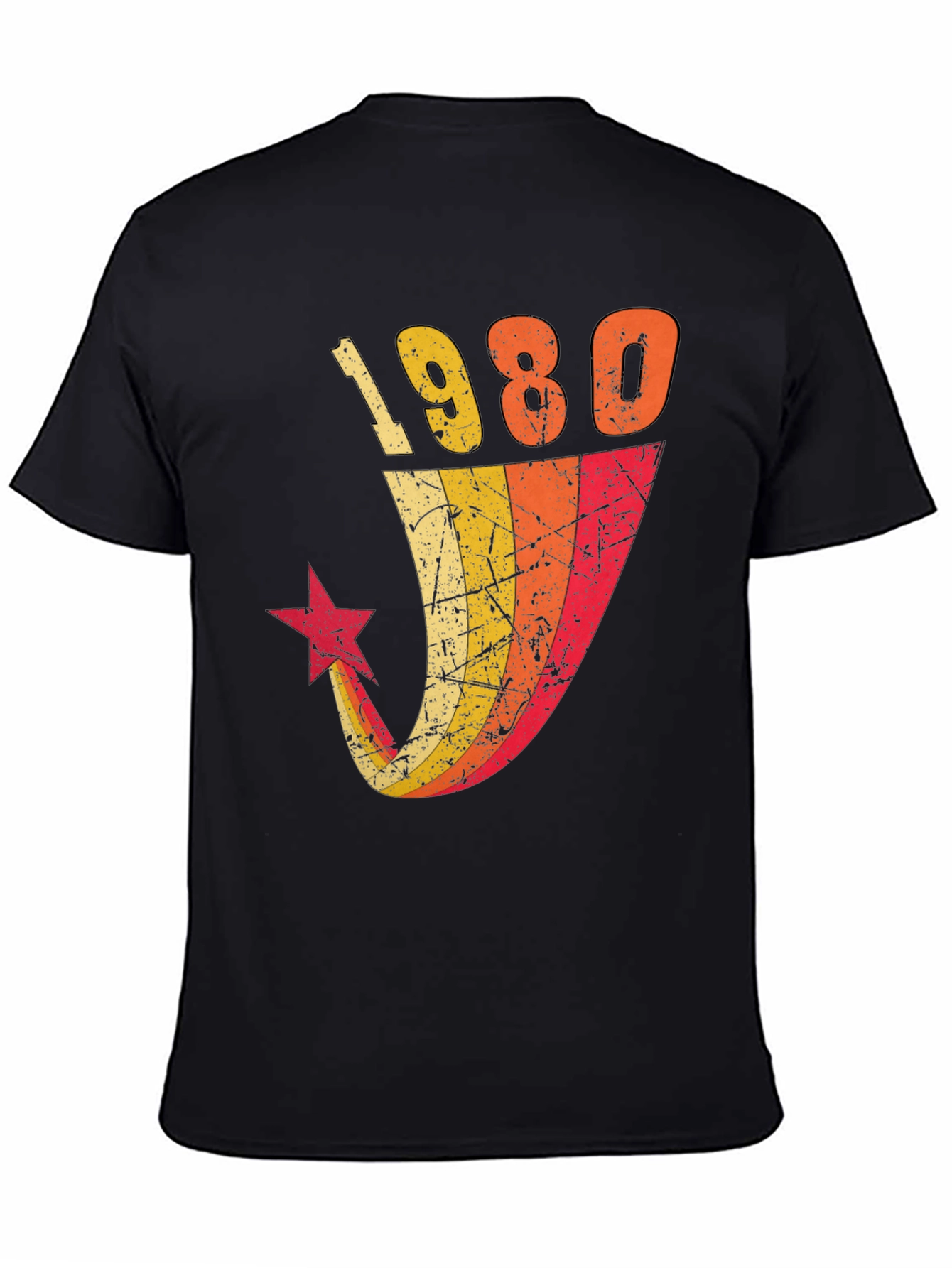 Black Vintage 1980 Graphic Tee view 4