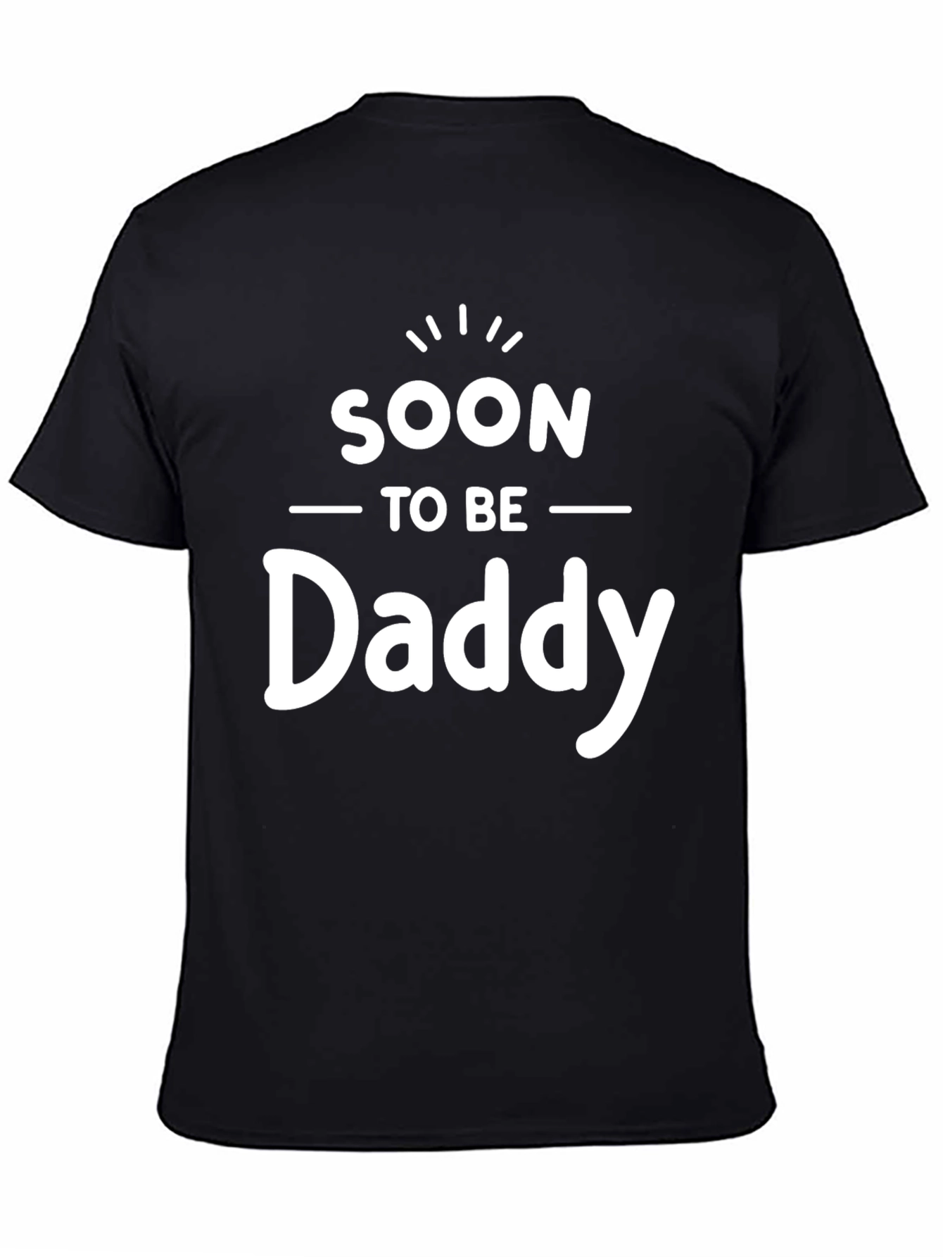 Black Soon To Be Daddy Graphic Tee view 4