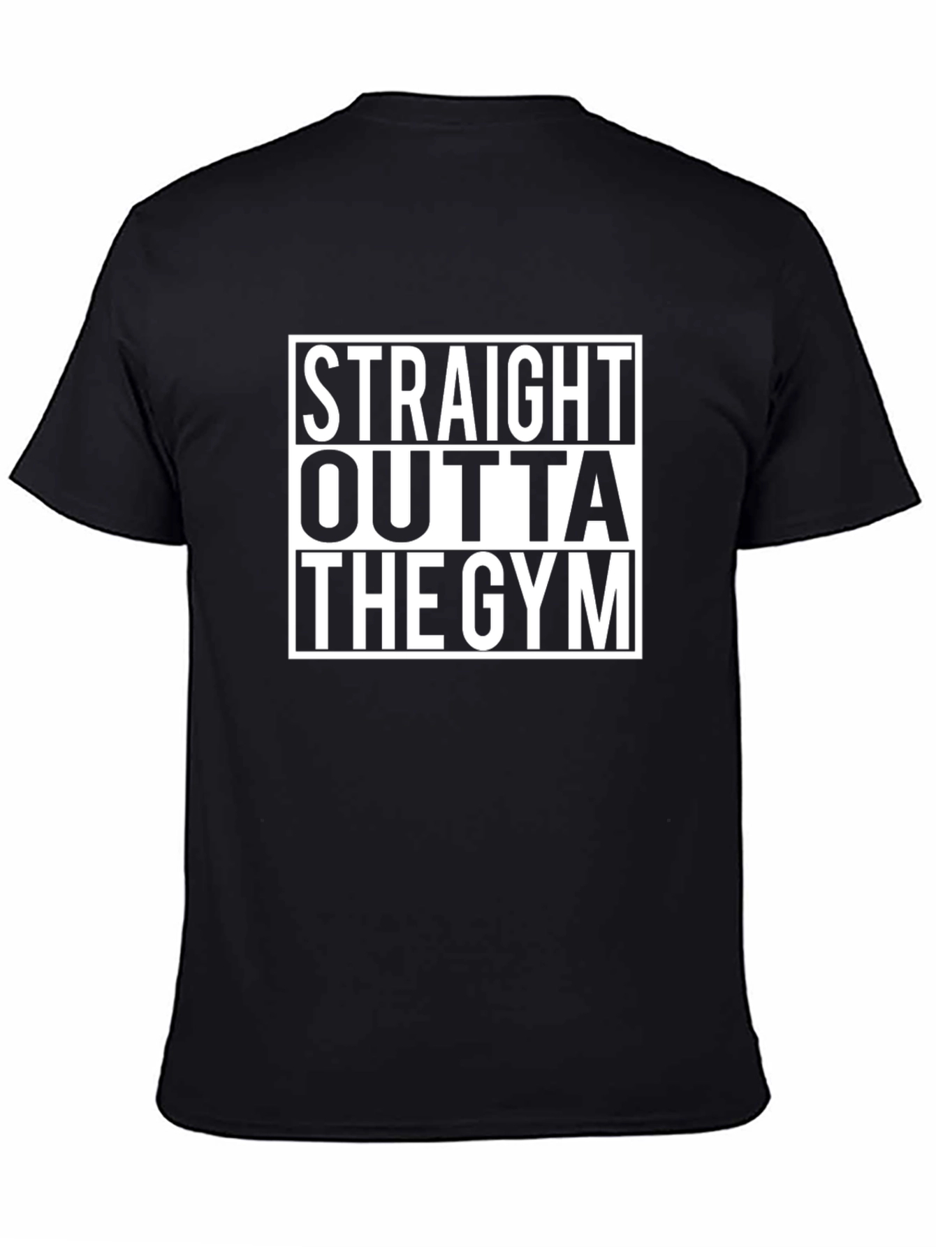 Black Straight Outta The Gym Black T-Shirt view 4