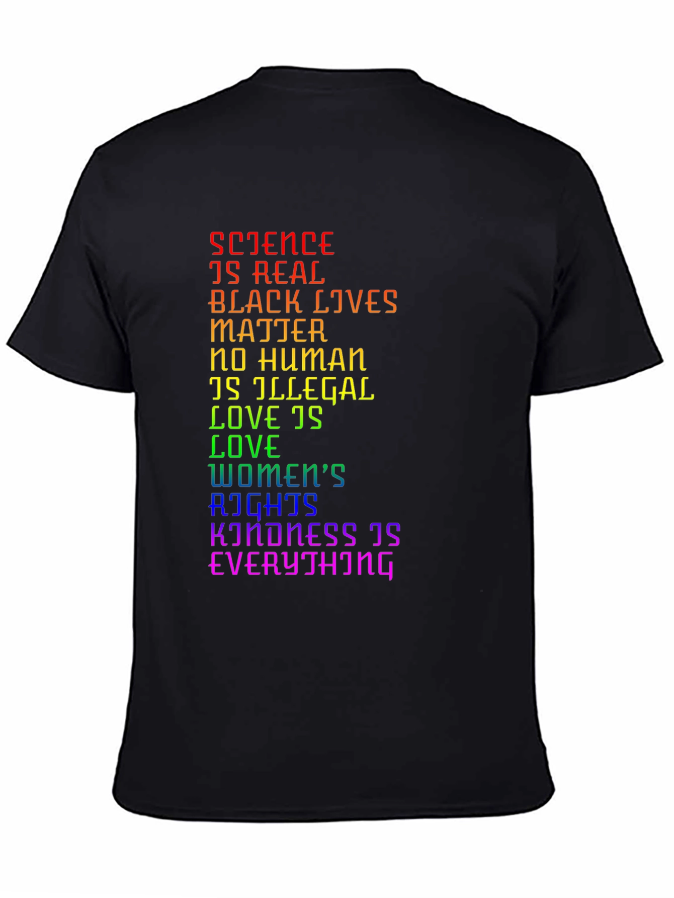 Black Science is Real Black Lives Matter LGBTQ+ T-Shirt view 4