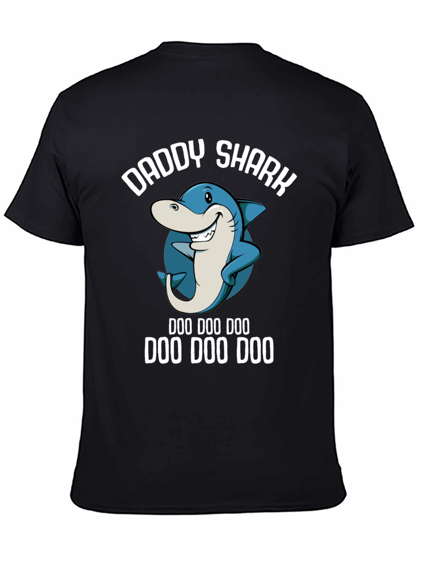 Daddy Shark T-Shirt - Doo Doo Doo Funny Dad Tee - 4