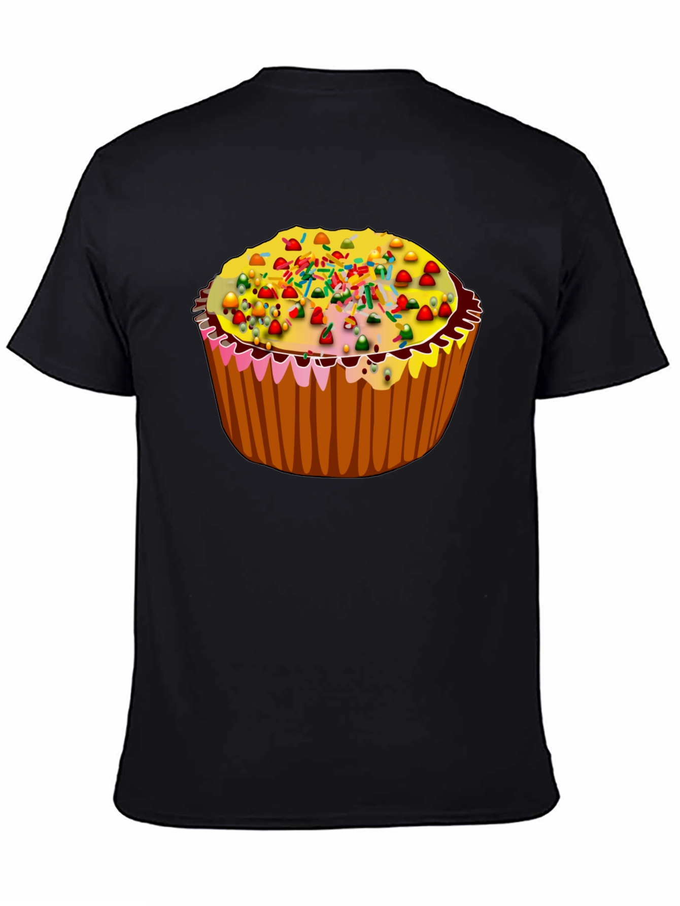 Black Cupcake T-Shirt - Sweet Treat Graphic Tee view 4