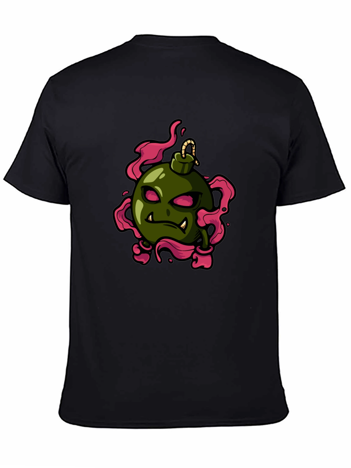Black Bomb Character Graphic Tee - Black view 4