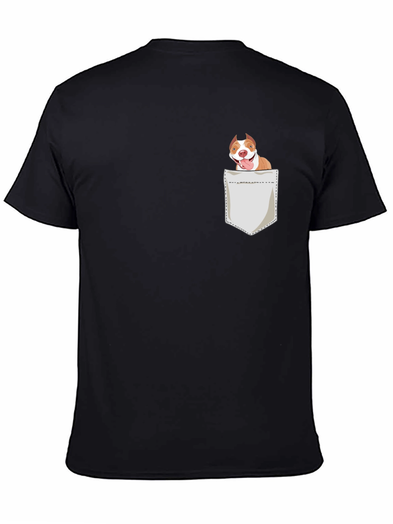 Black Dog in Pocket Graphic Tee view 4