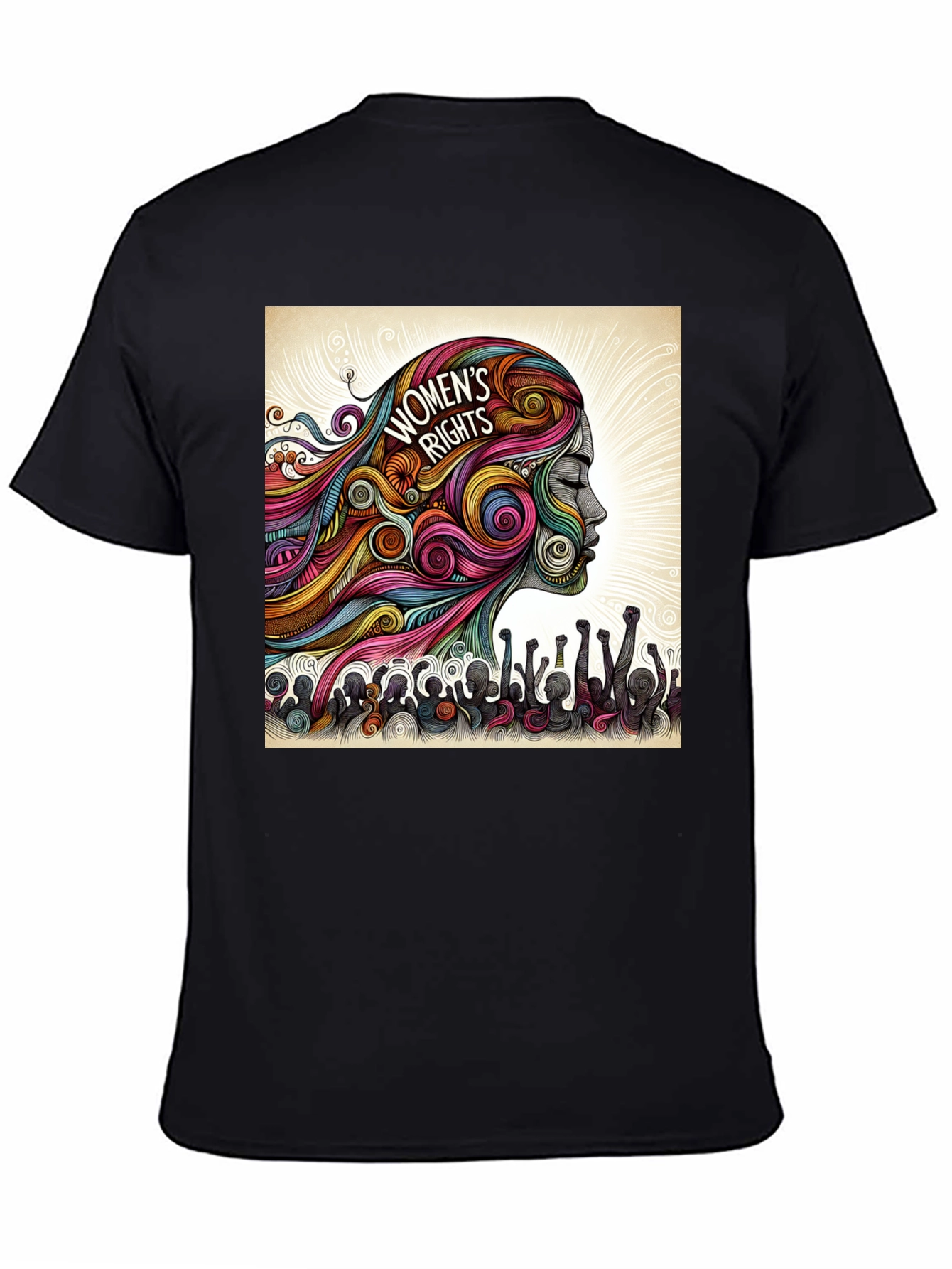 Black Women's Rights Graphic Tee view 4