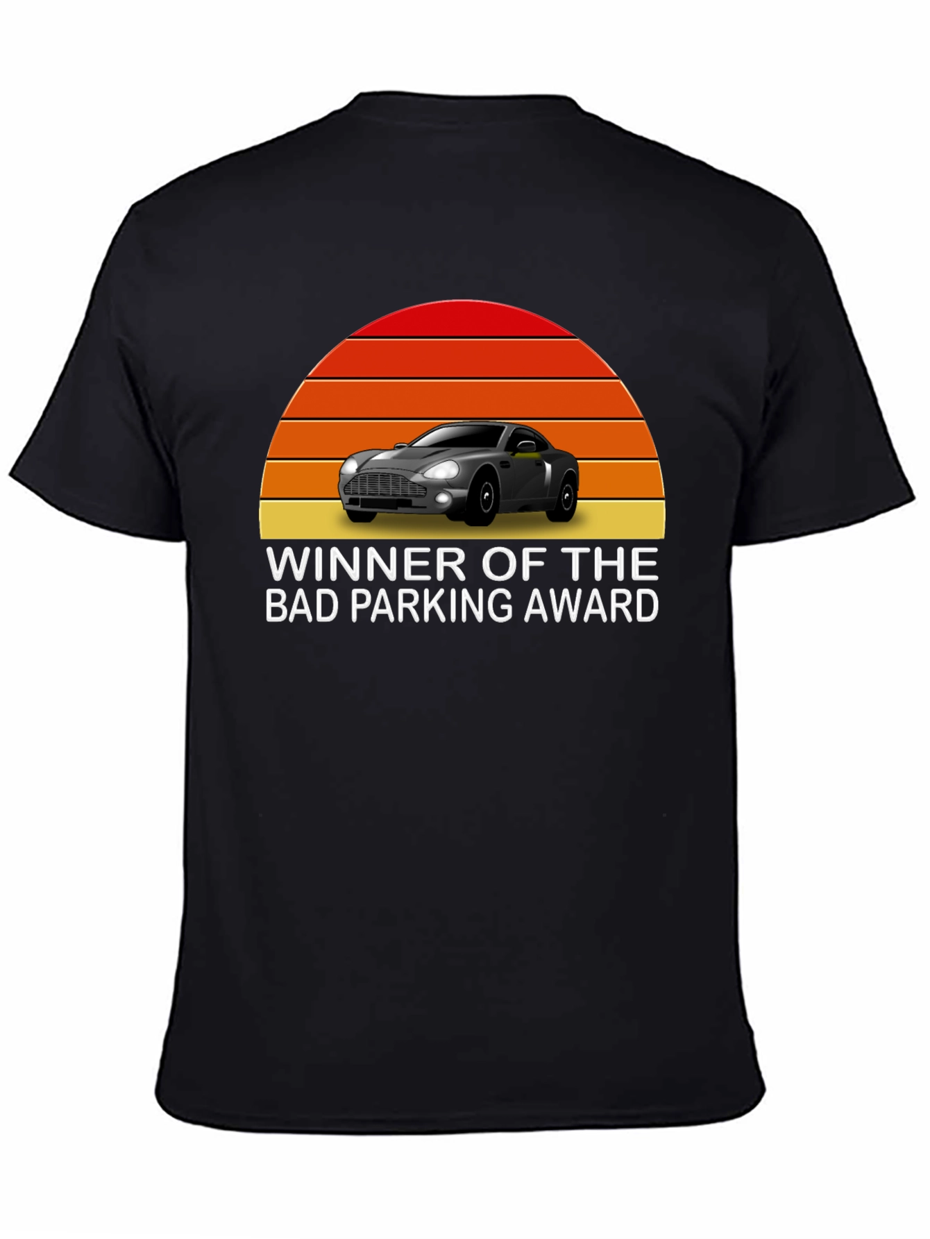 Black Bad Parking Award Graphic Tee view 4