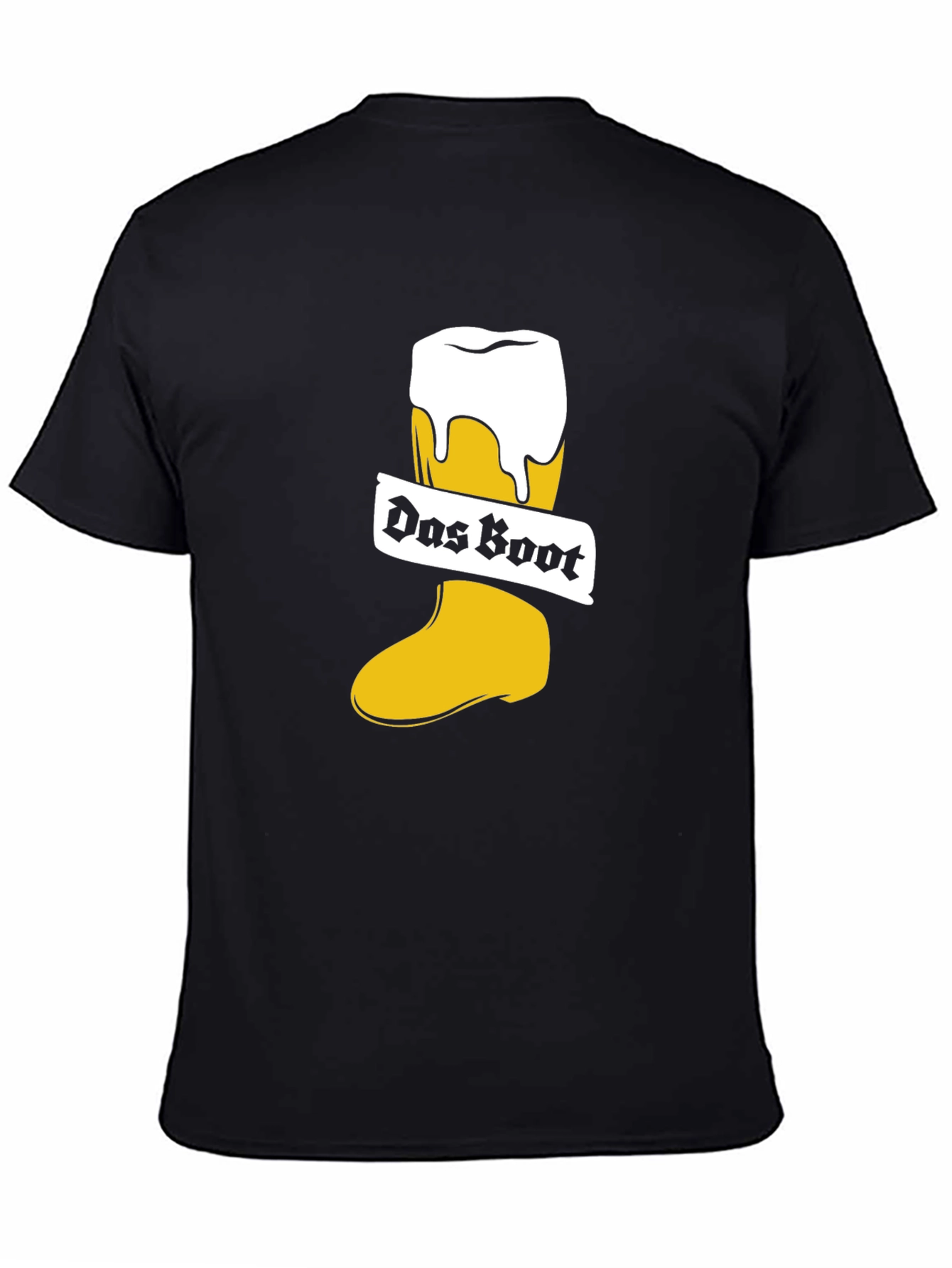 Black Das Boot Beer Boot T-Shirt view 4