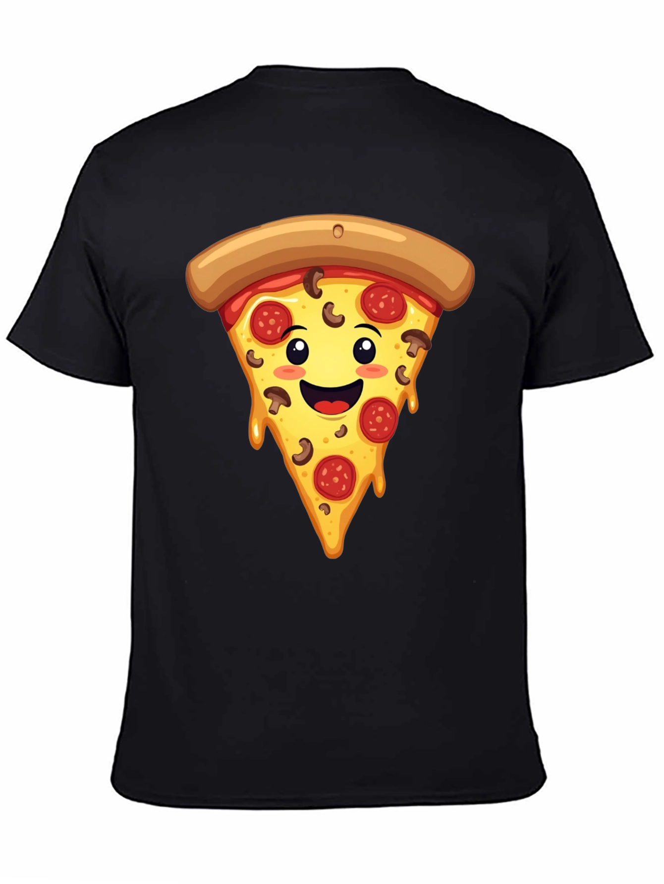 Pizza Slice Graphic T-Shirt - Black, Fun & Stylish - 4