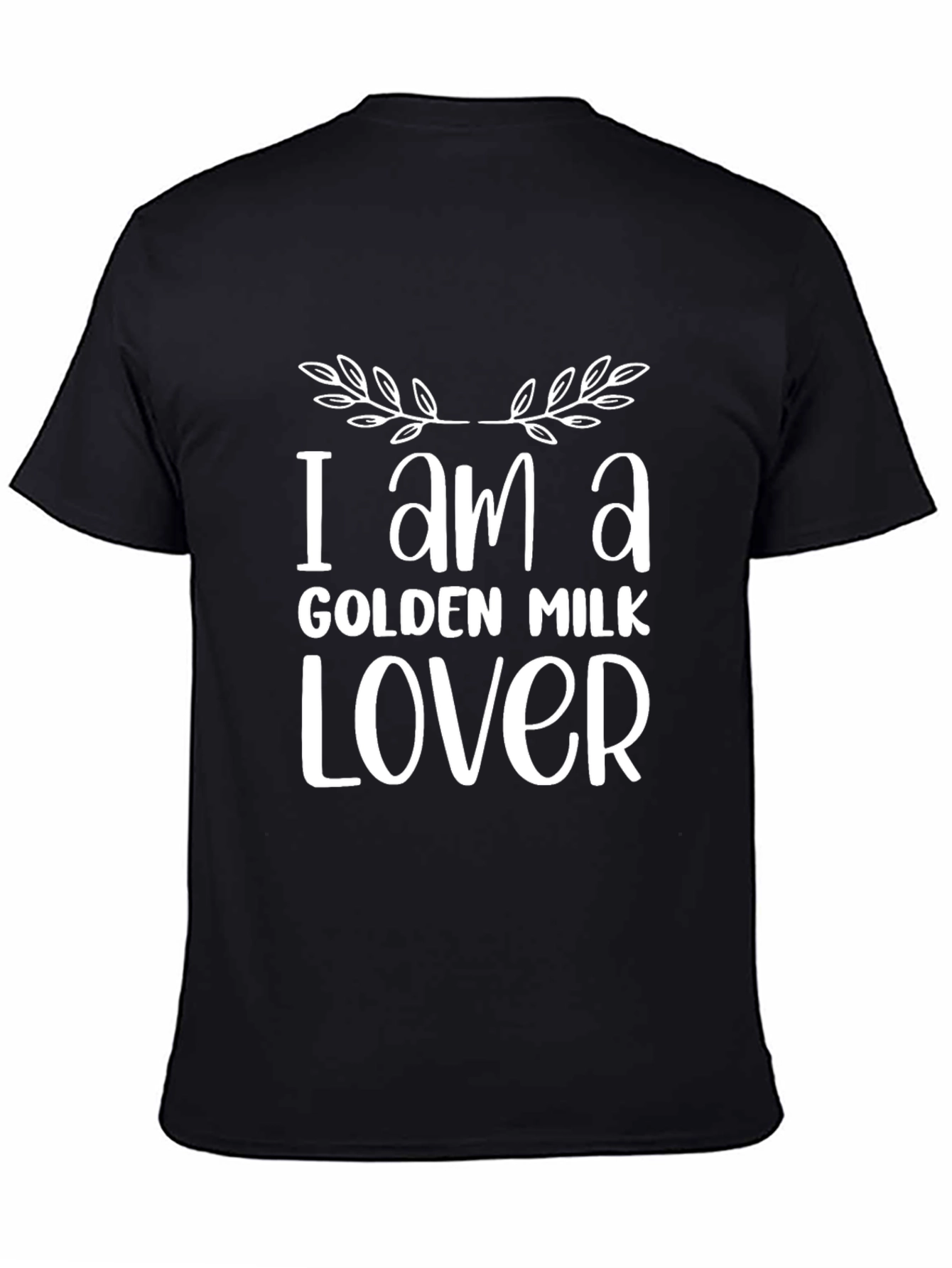 Black Golden Milk Lover T-Shirt - Soft Cotton Tee view 4