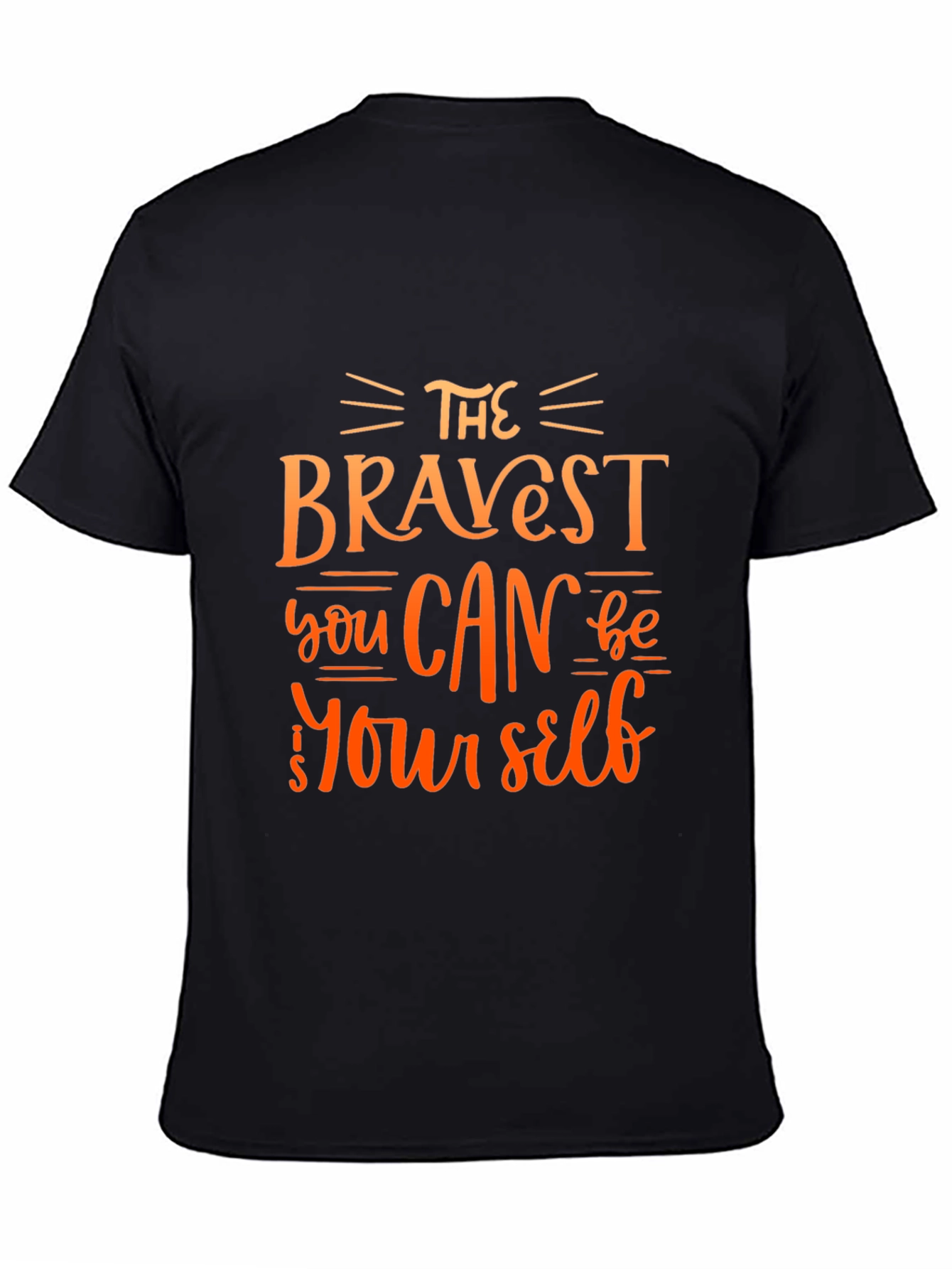 Black The Bravest You Can Be T-Shirt view 4