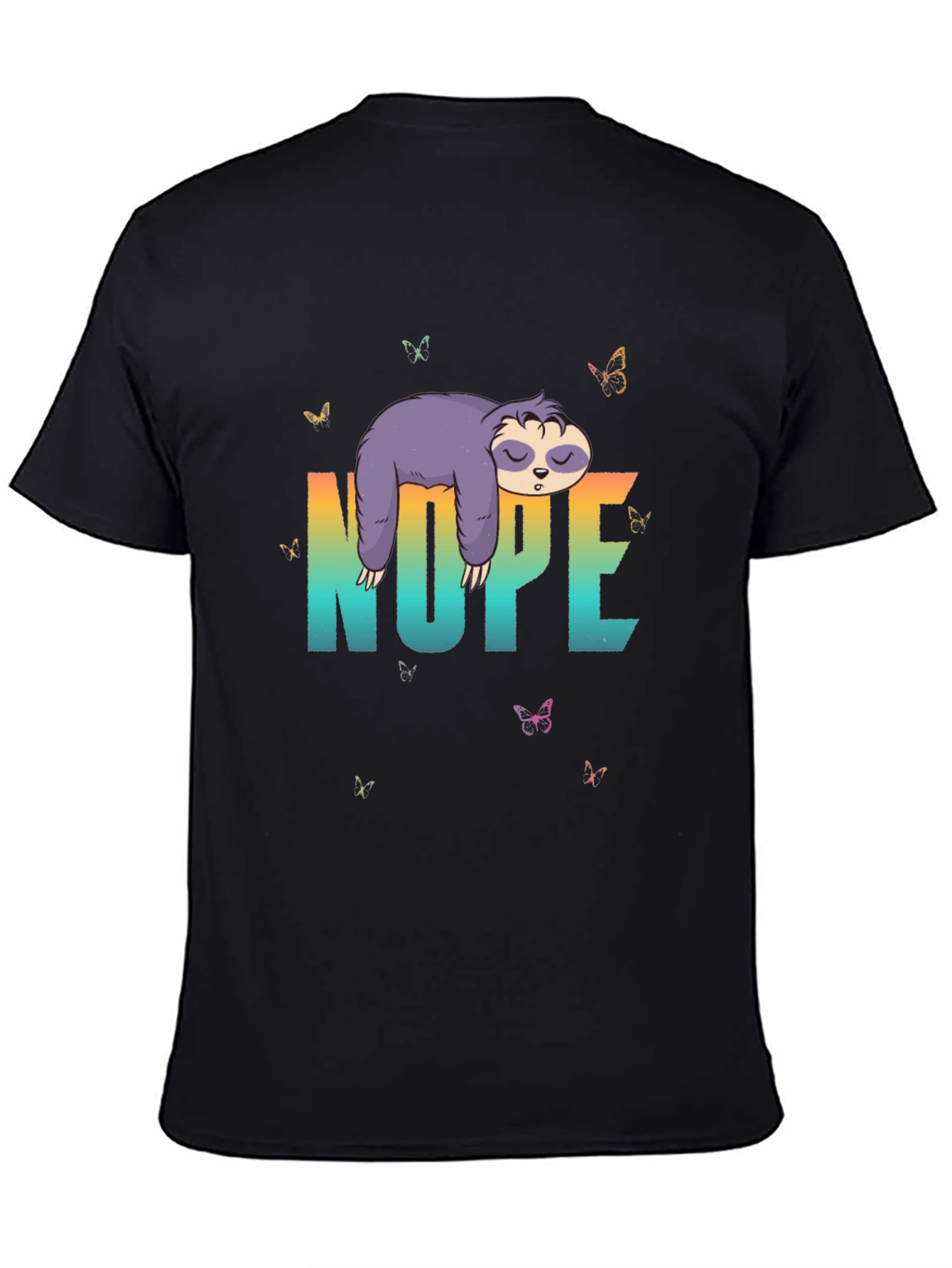 Nope Sloth Graphic Tee - 4