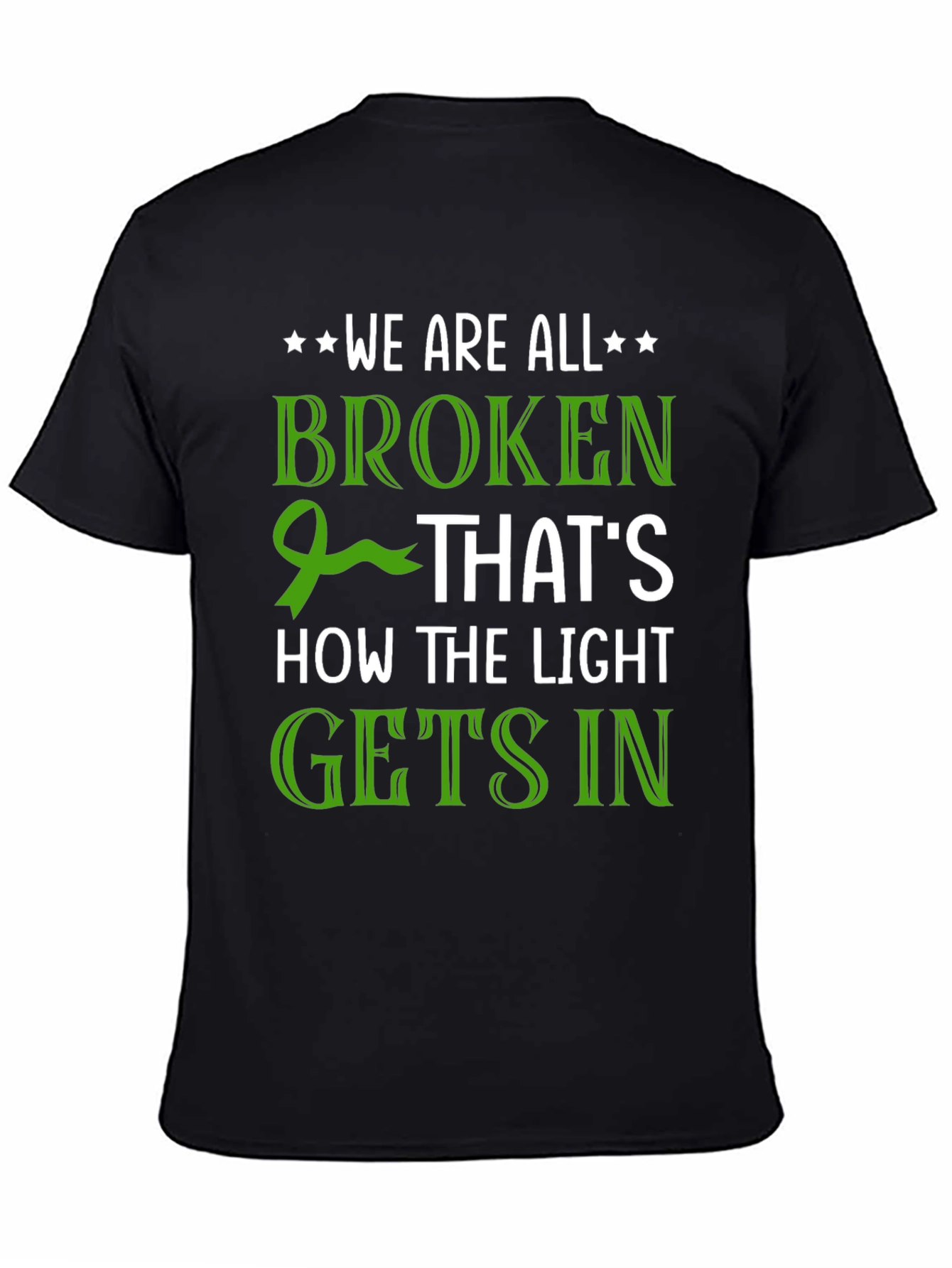 Black Broken: How the Light Gets In T-Shirt view 4