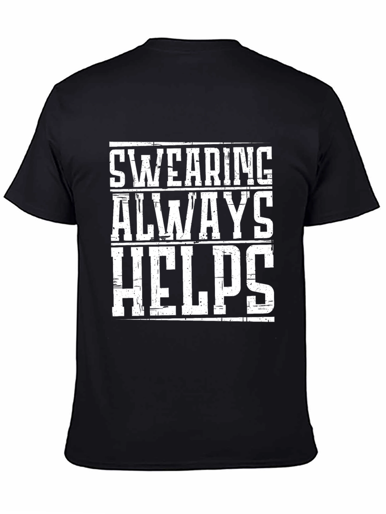 Black Swearing Always Helps Graphic Tee view 4