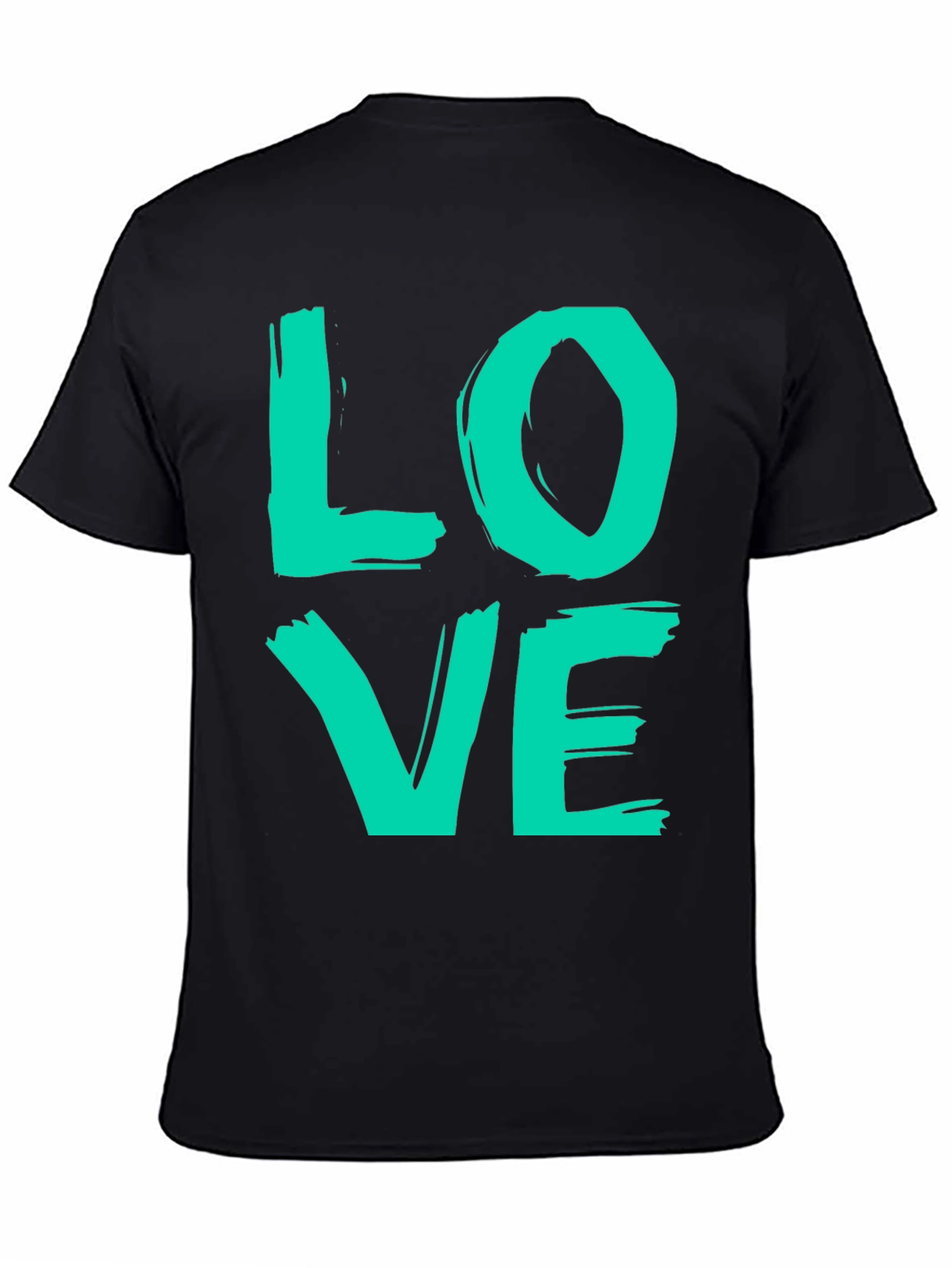 Black Love Graphic T-Shirt - Trendy Casual Tee view 4
