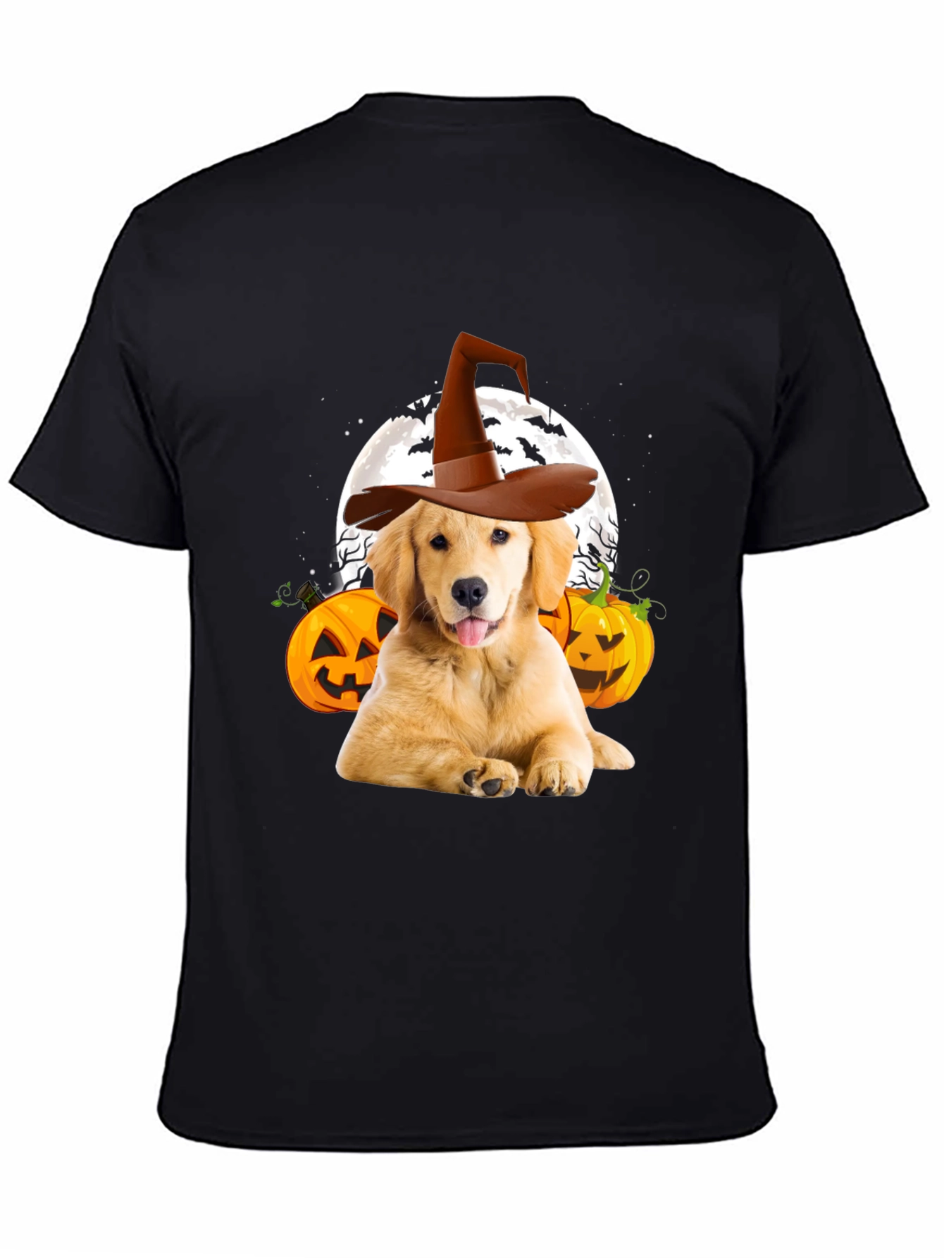 Black Halloween Dog T-Shirt view 4