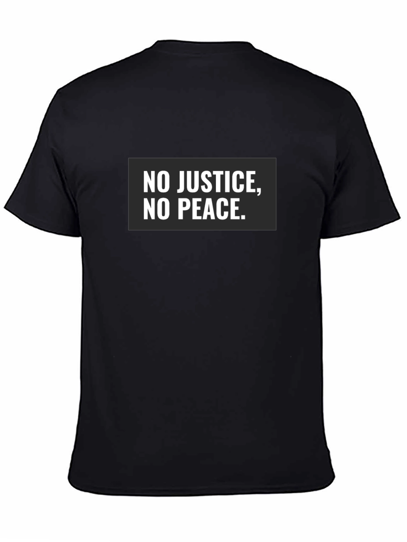 Black No Justice No Peace Graphic Tee view 4