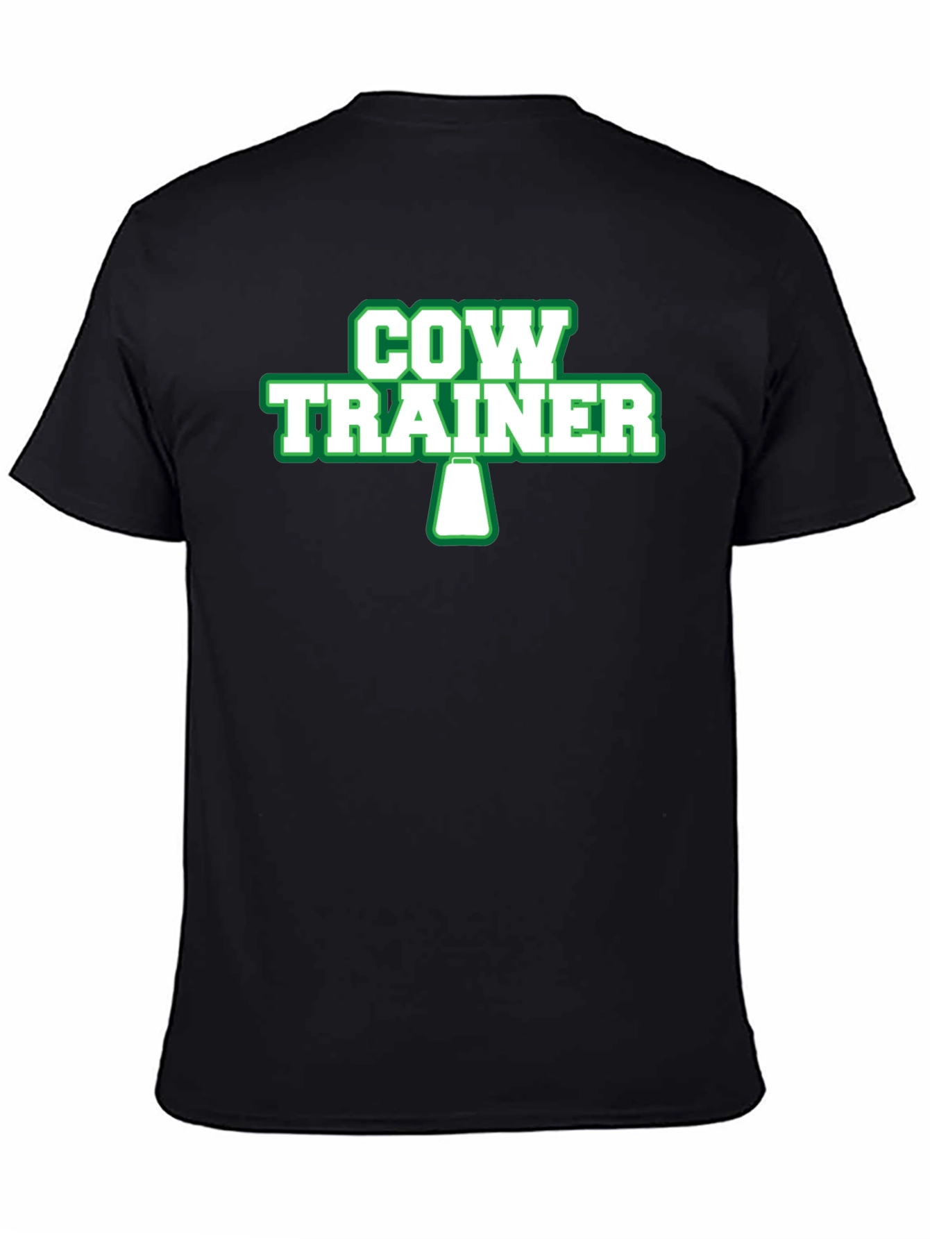 Black Cow Trainer Graphic Tee - Funny Agriculture Shirt view 4