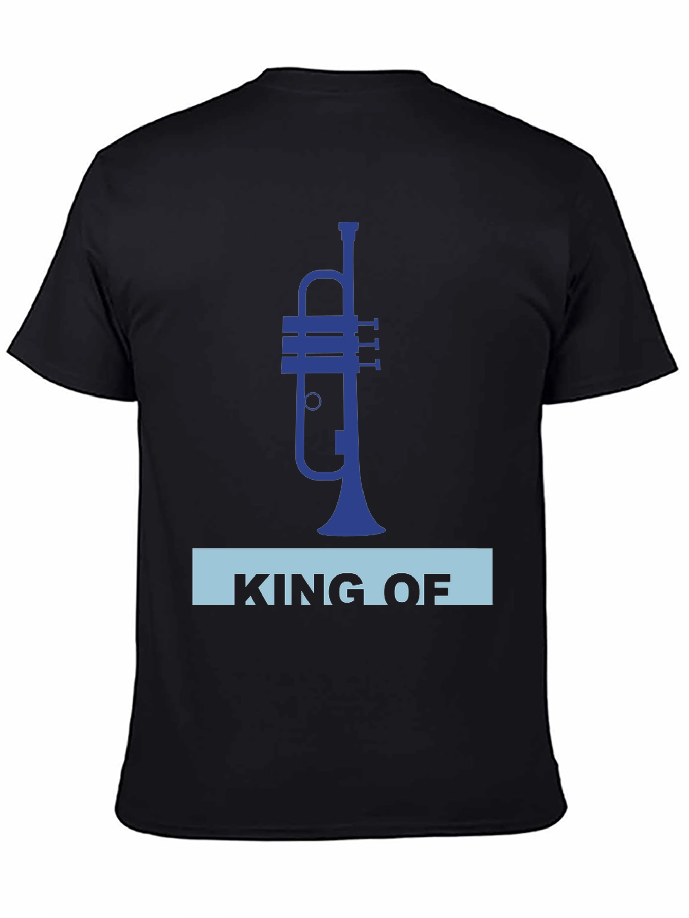 Black King of Trumpet T-Shirt - Musical Instrument Tee view 4