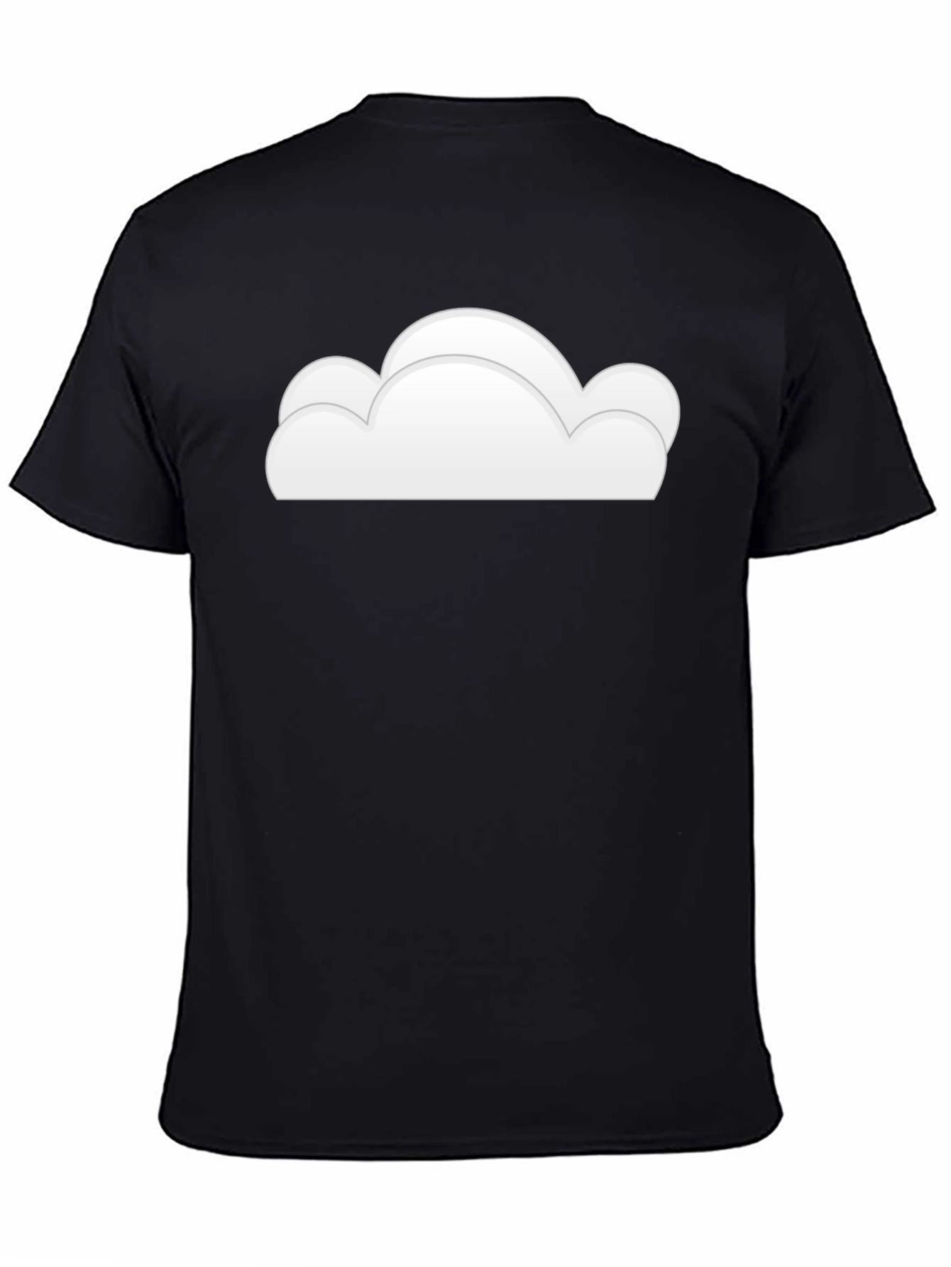 Black Cloud Graphic Black T-Shirt view 4