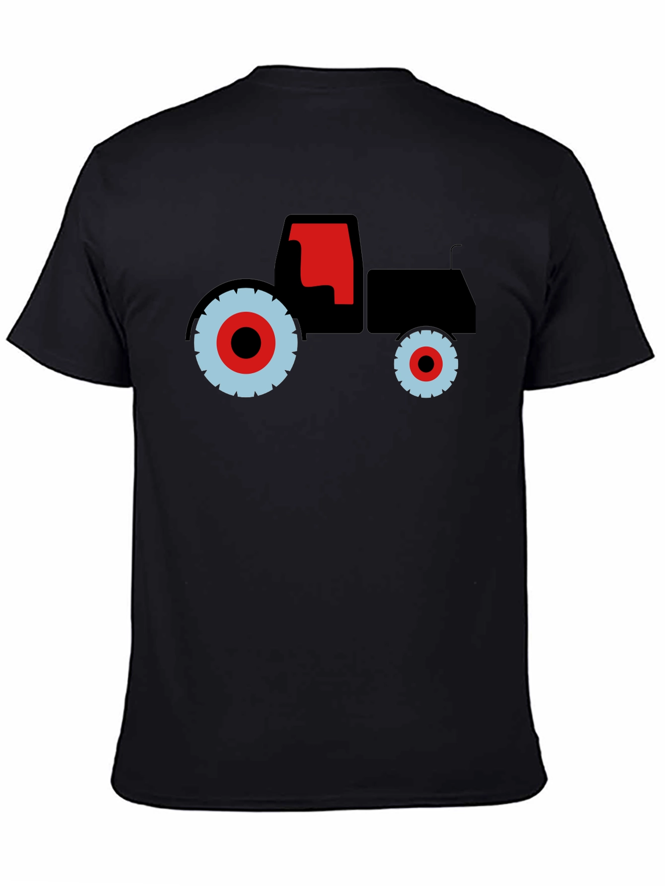 Black Tractor Graphic Tee - Bold Farm Vehicle Design view 4