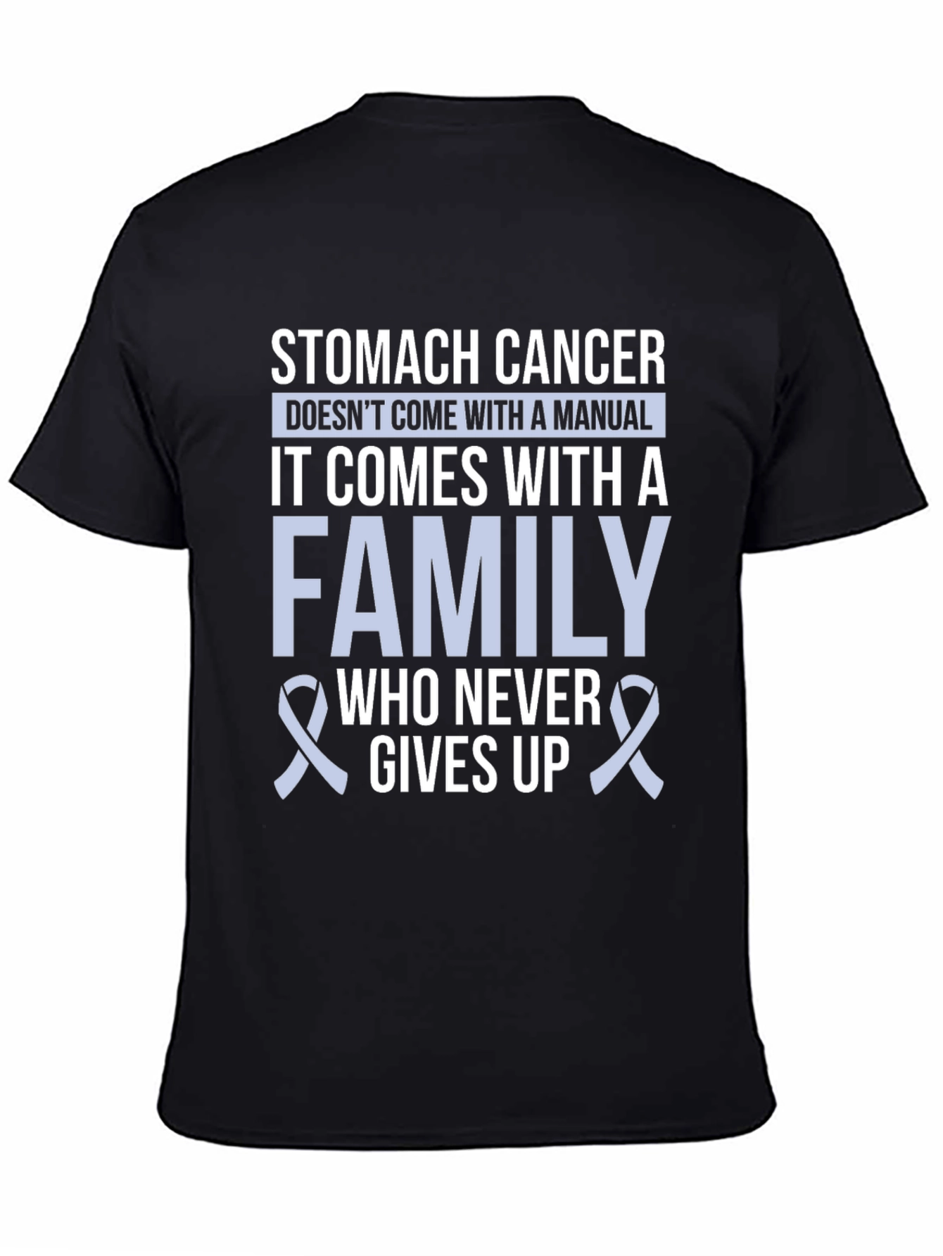 Stomach Cancer Awareness T-Shirt - Family Support - 4