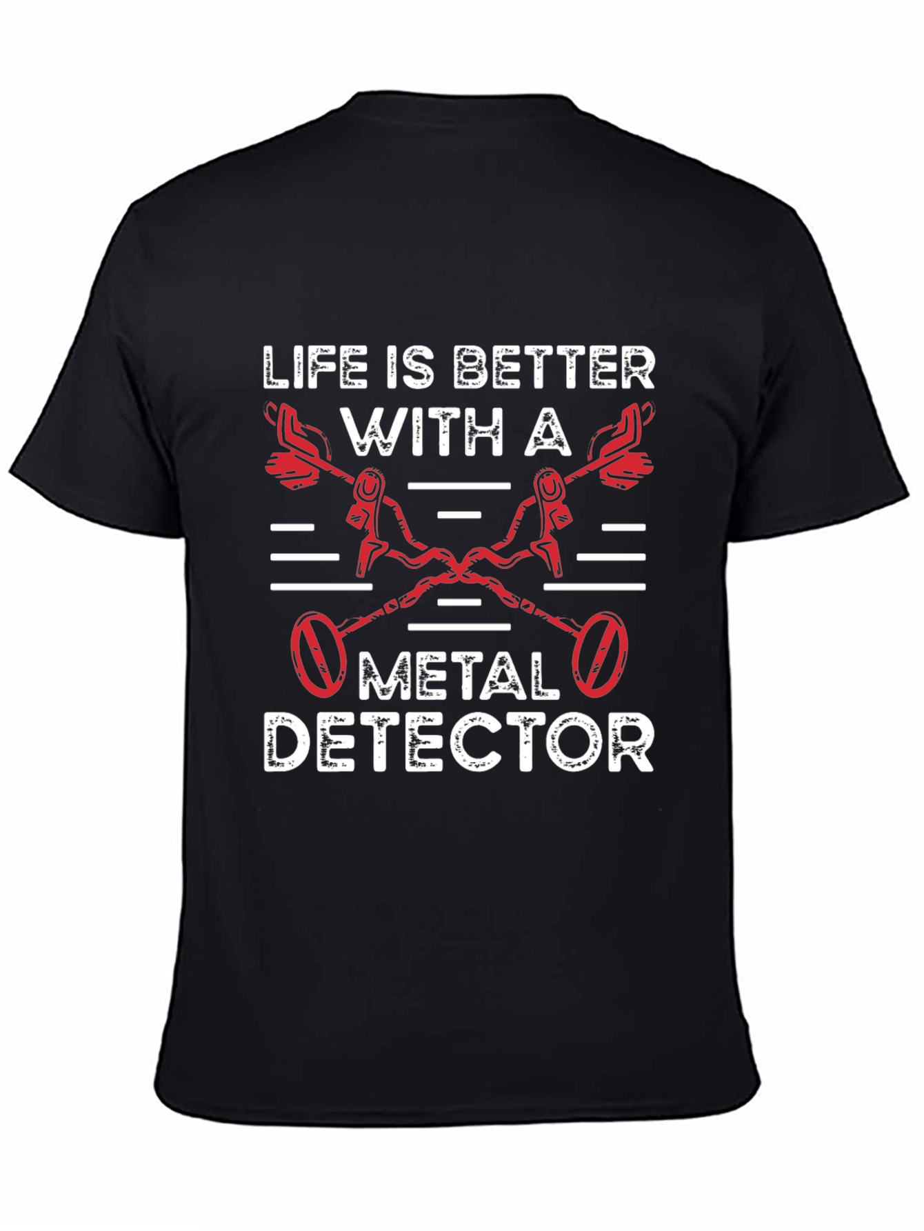 Black Life is Better With a Metal Detector T-Shirt view 4