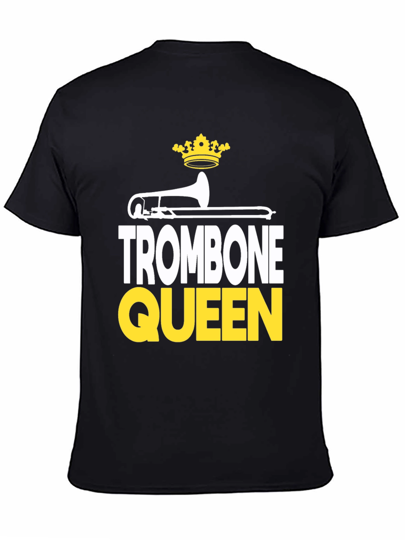 Black Trombone Queen Graphic Tee - Band Lover Apparel view 4