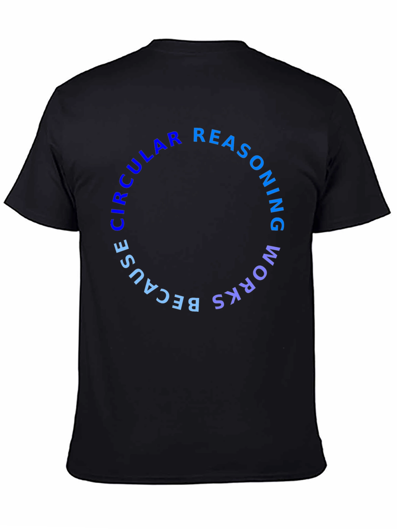 Black Circular Reasoning Graphic T-Shirt view 4