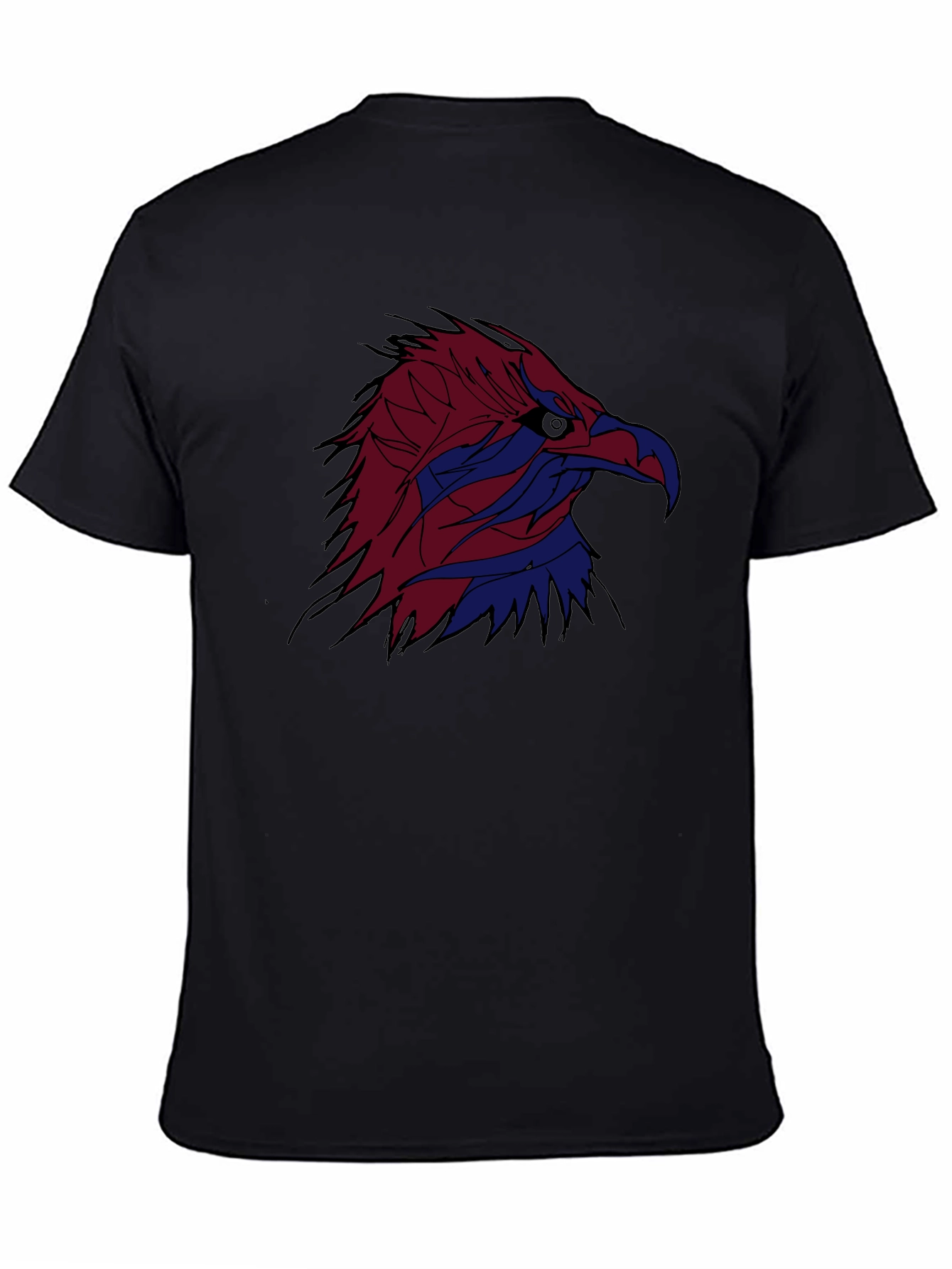 Black Eagle Graphic Black Tee - Striking Design view 4