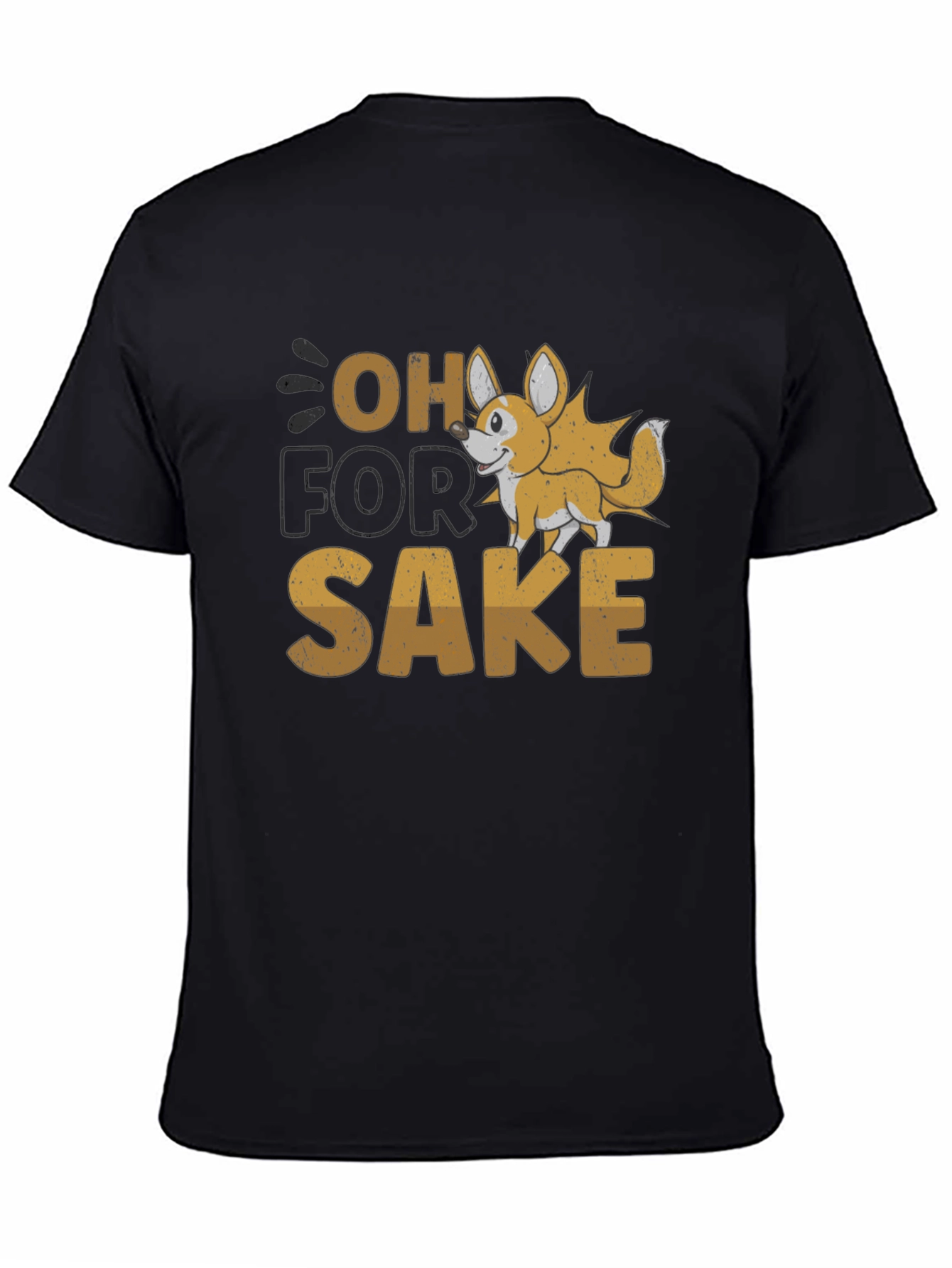 Black Oh For Sake Corgi Graphic Tee view 4