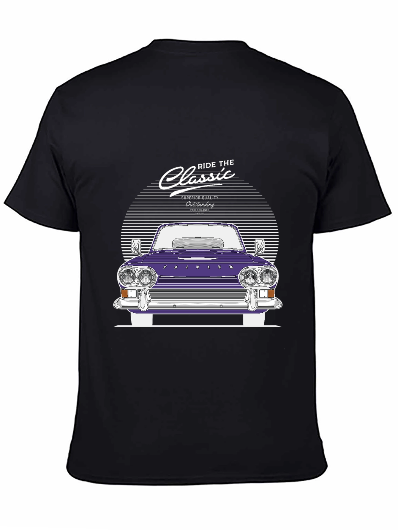 Black Ride the Classic T-Shirt - Superior Quality view 4