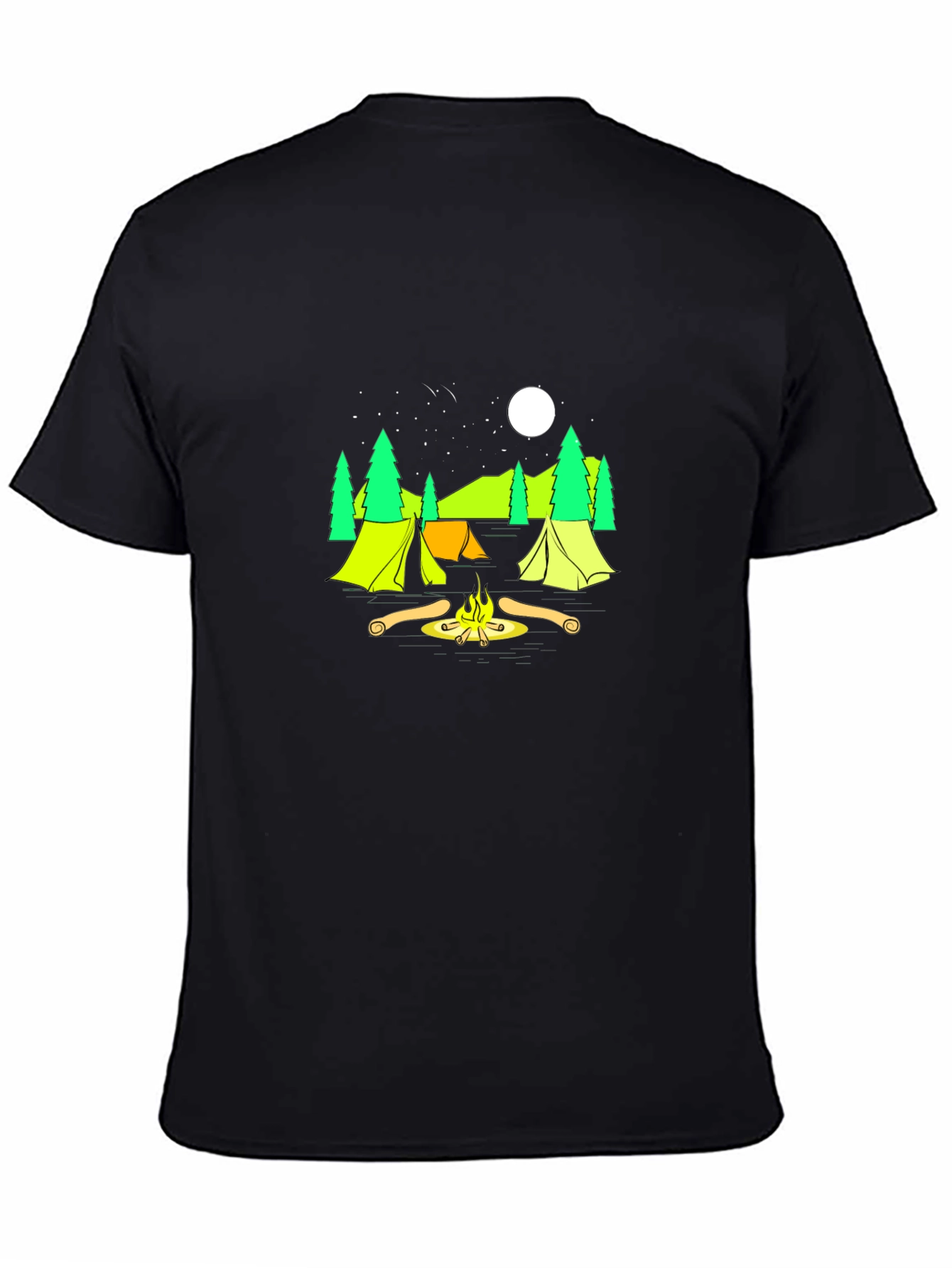 Black Camping Graphic Tee - Adventure Ready! view 4