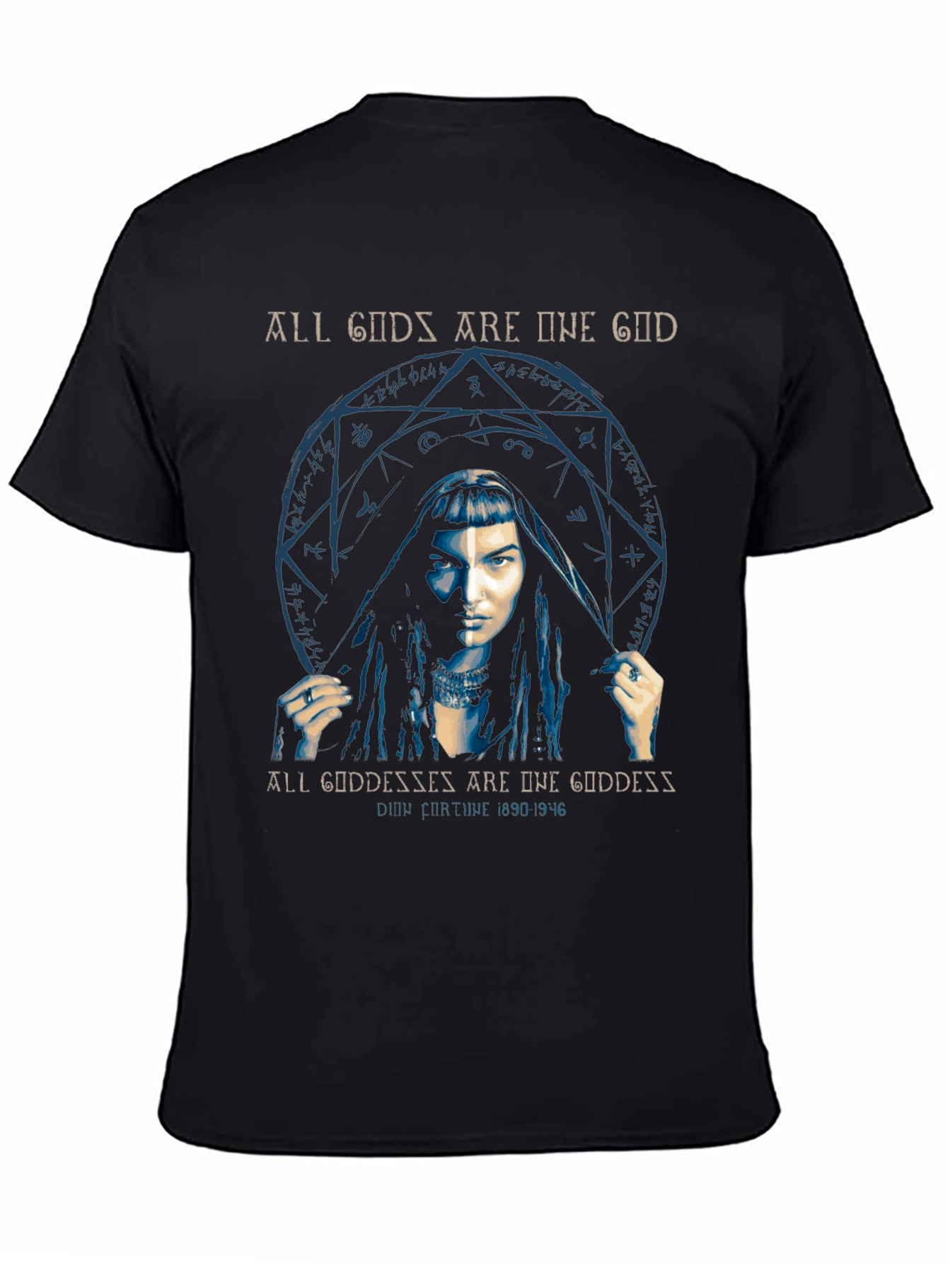 All Gods Are One Graphic Tee - Unique Occult Design - 4