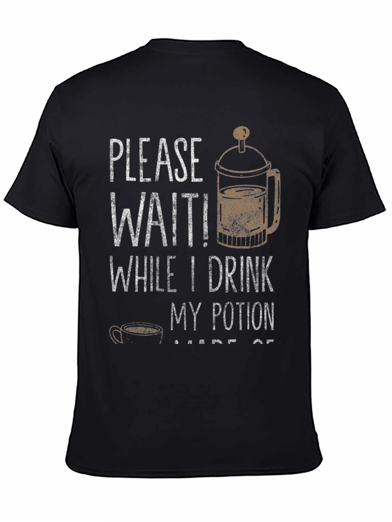 Black Coffee Potion Graphic Tee view 4