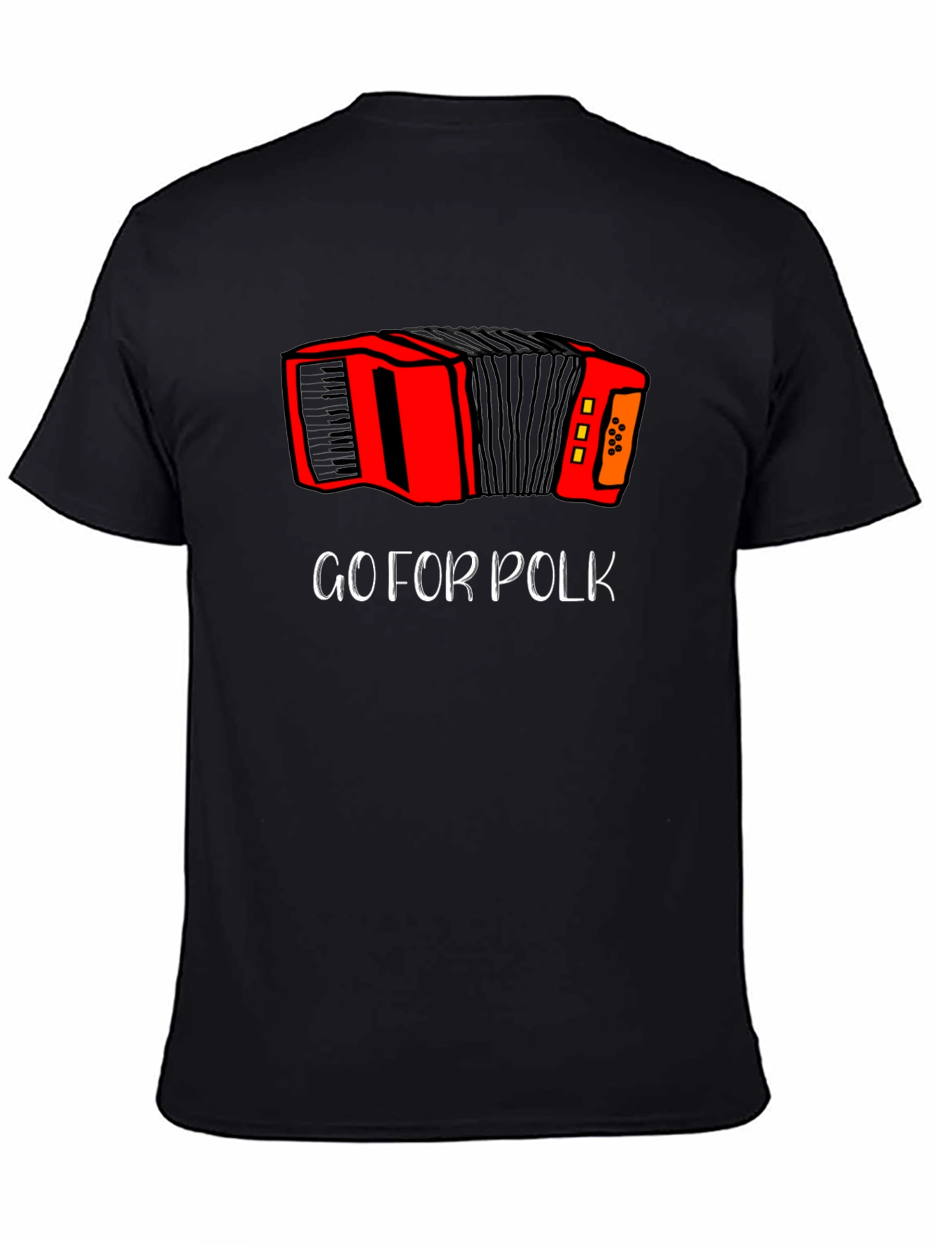 Black Go For Polk Accordion Graphic Tee view 4