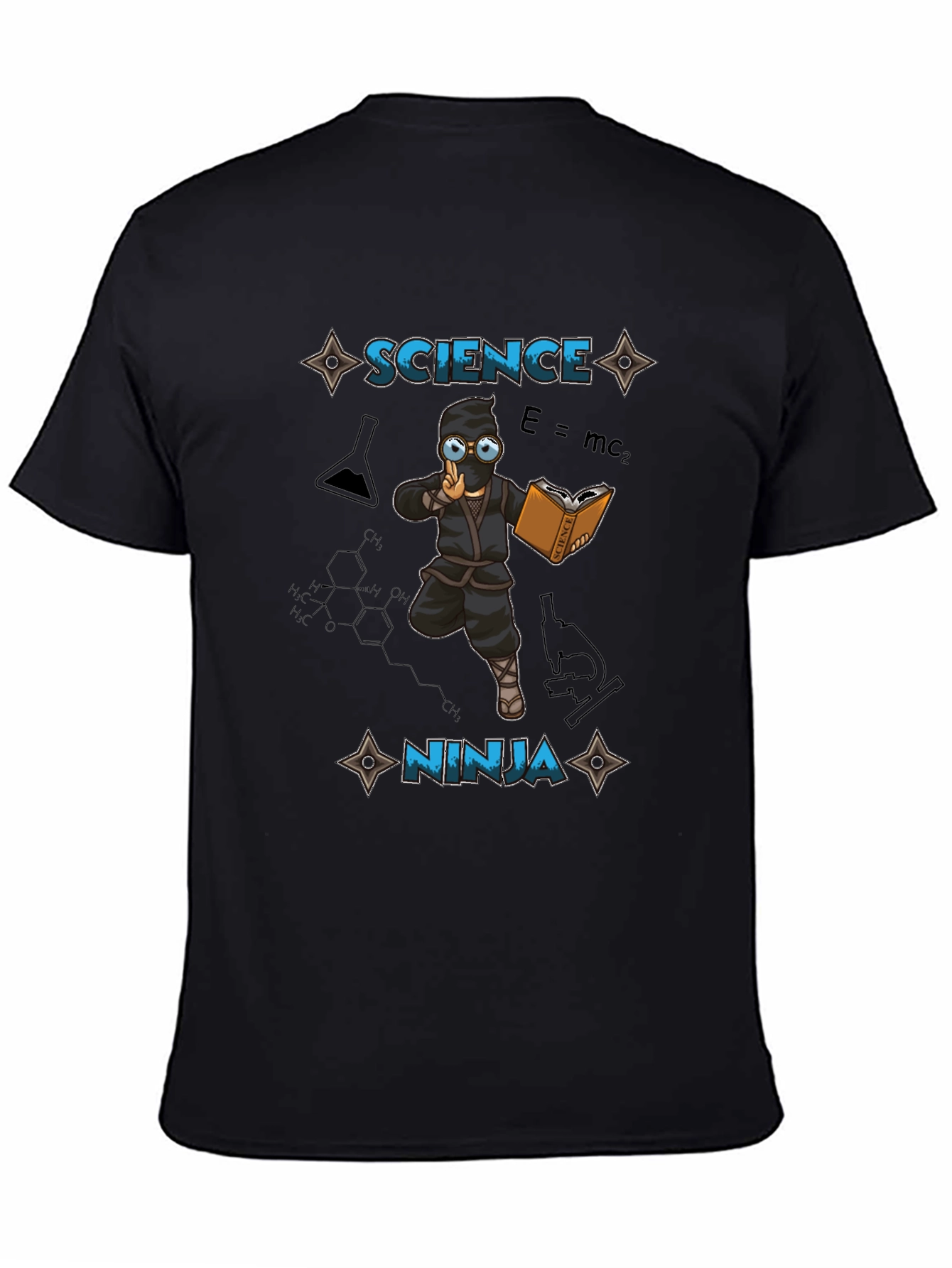 Black Science Ninja T-Shirt - Smart & Stylish! view 4