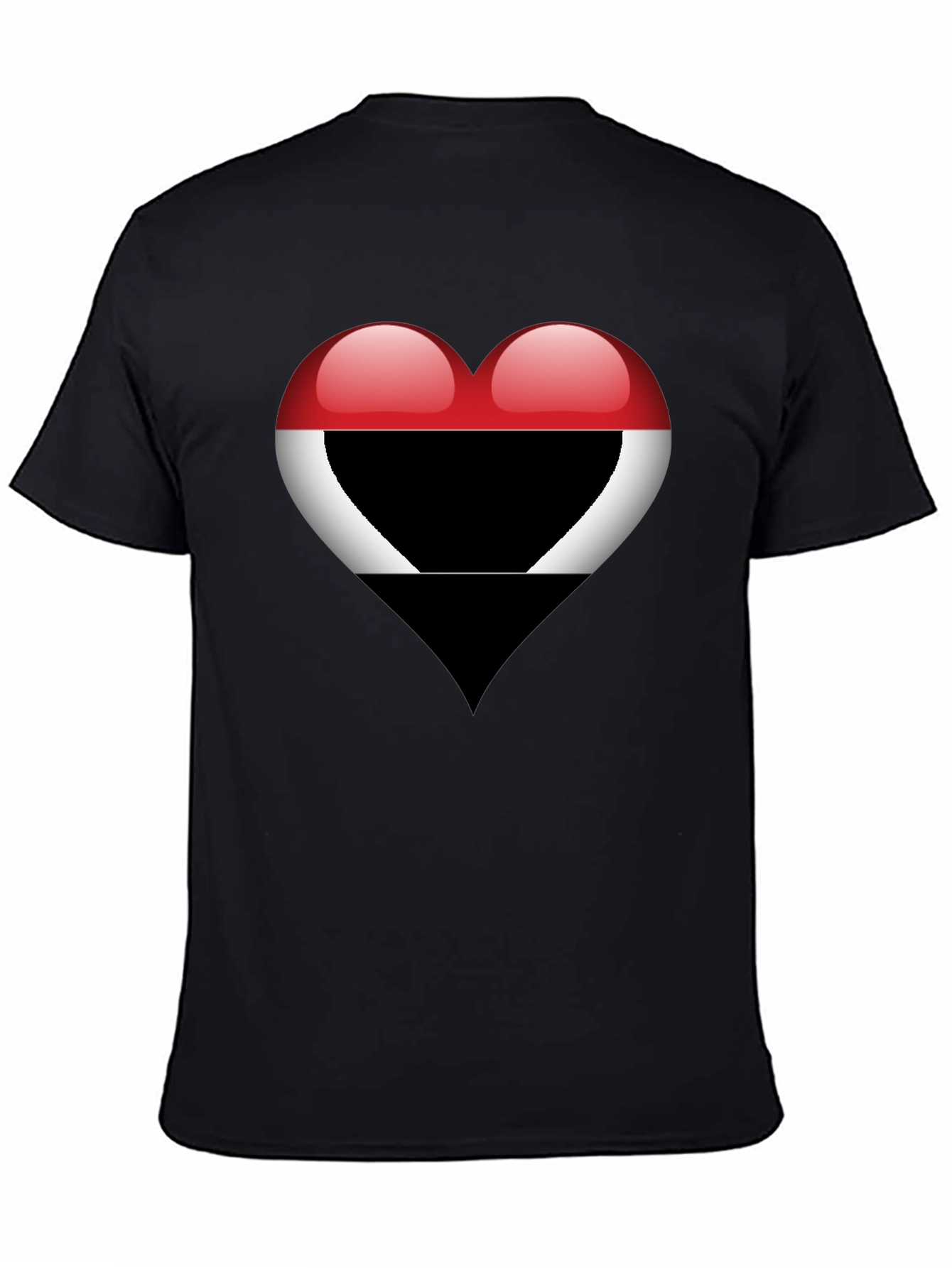 Heart Yemen Flag T-Shirt - Stylish Graphic Tee - 4