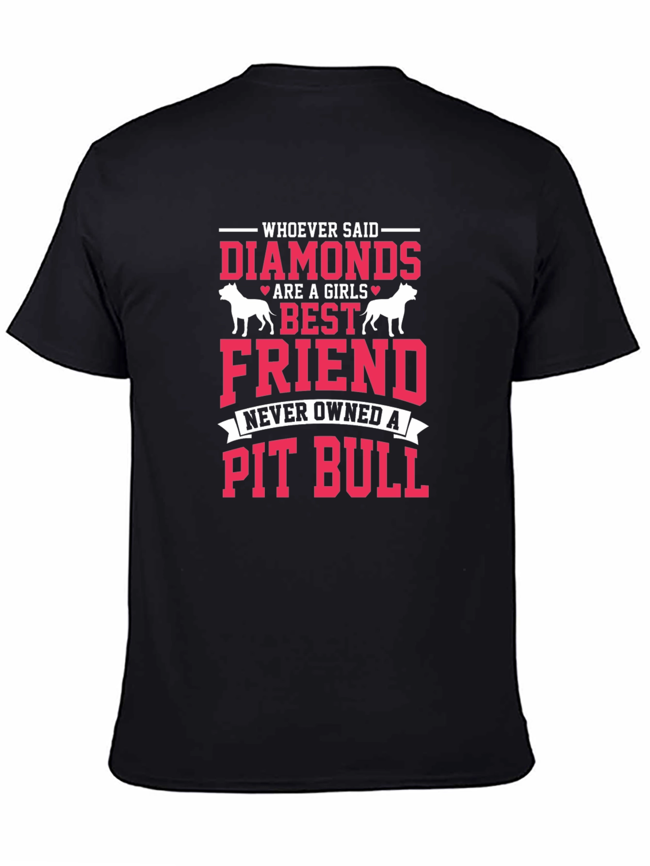 Diamonds Pit Bull Graphic Tee - 4