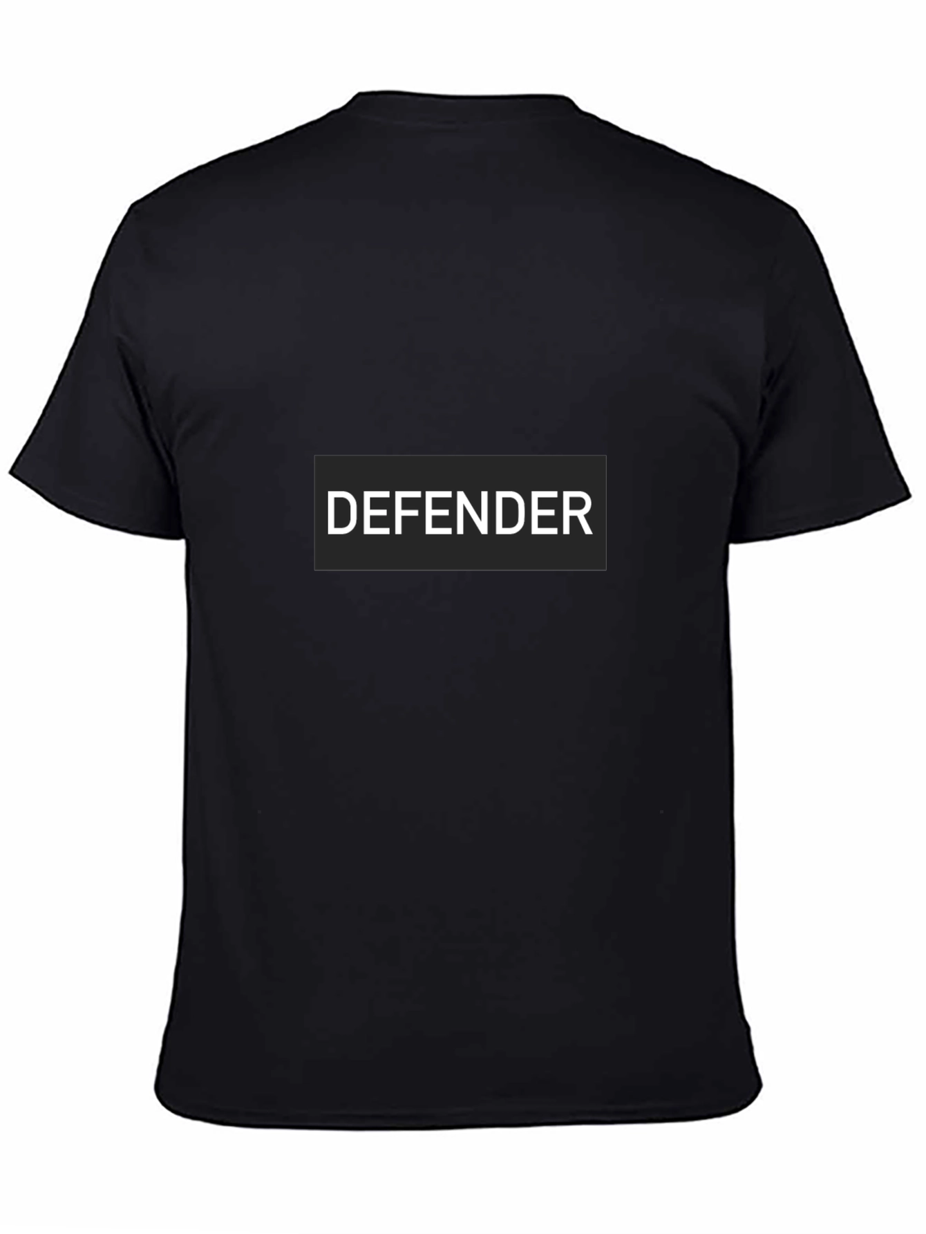 Black Defender Black T-Shirt view 4