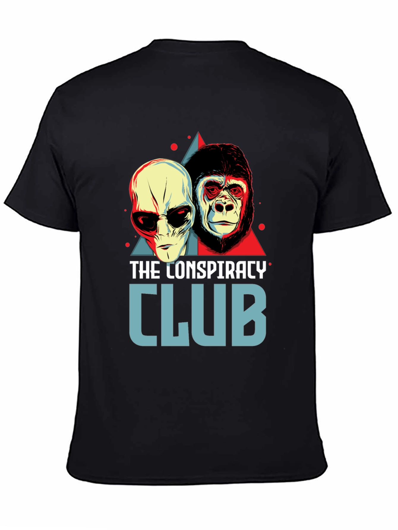 Black Conspiracy Club Graphic T-Shirt view 4
