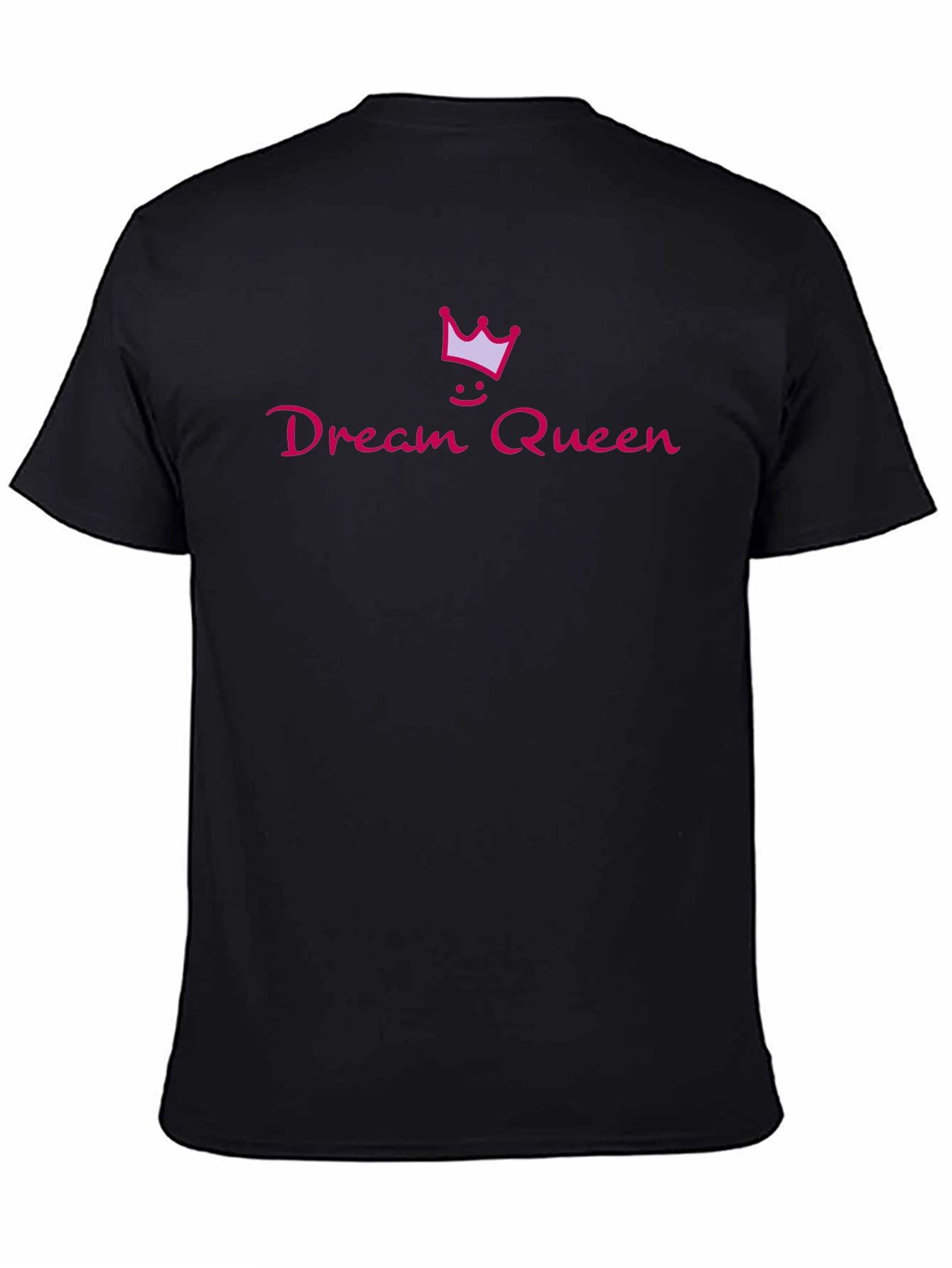 Black Dream Queen Black Tee with Crown Graphic view 4