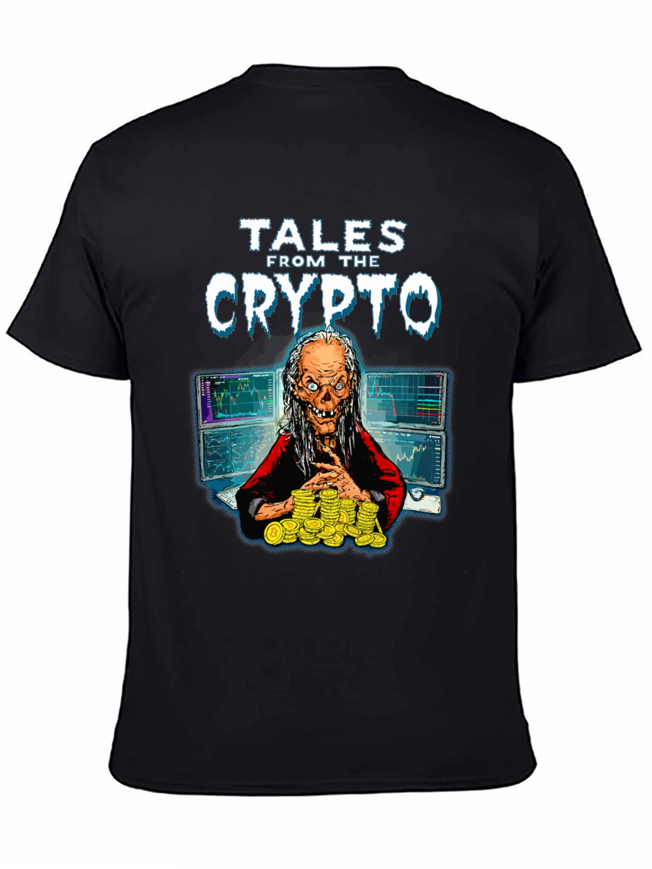 Black Tales From The Crypto Graphic T-Shirt view 4