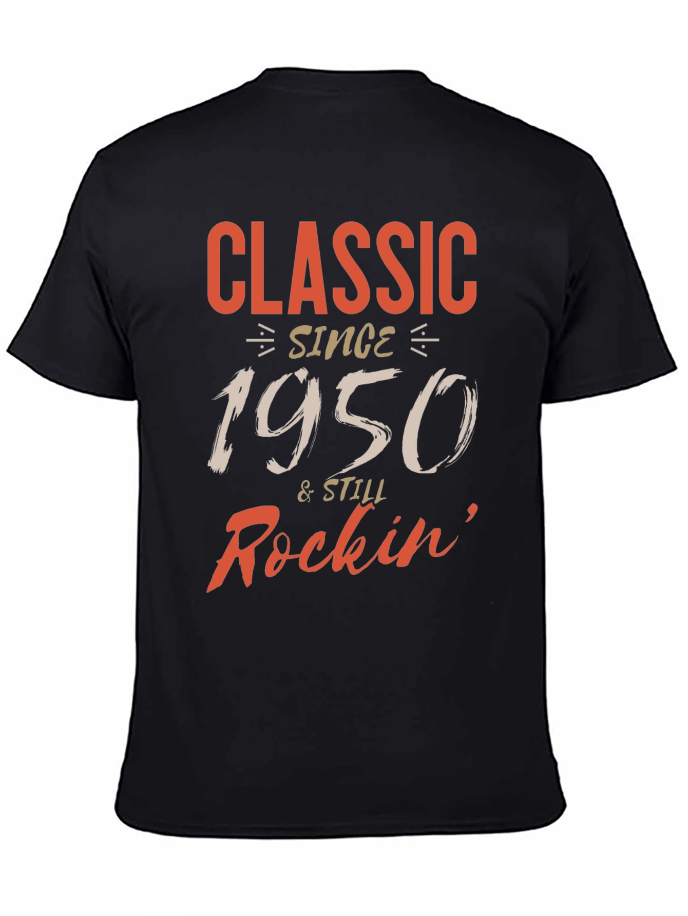 Black Classic Since 1950 Men's Graphic Tee view 4