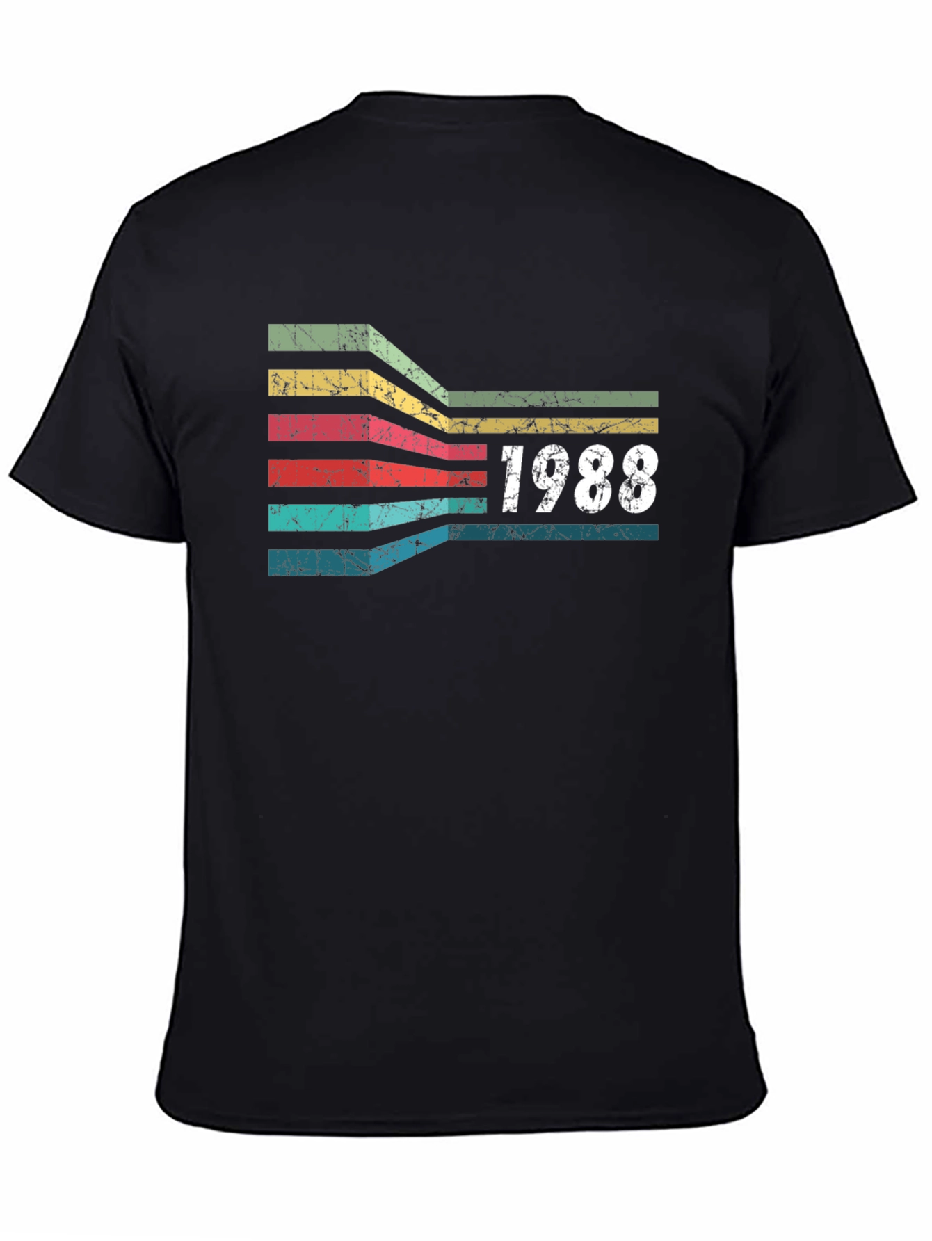 Black Vintage 1988 Birthday T-Shirt Retro Style view 4