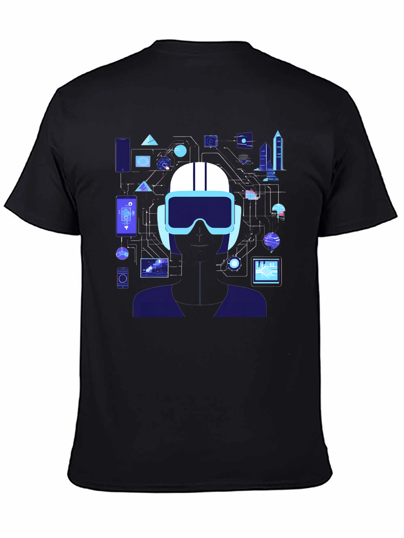 Black Tech Vision T-Shirt: Future is Now view 4