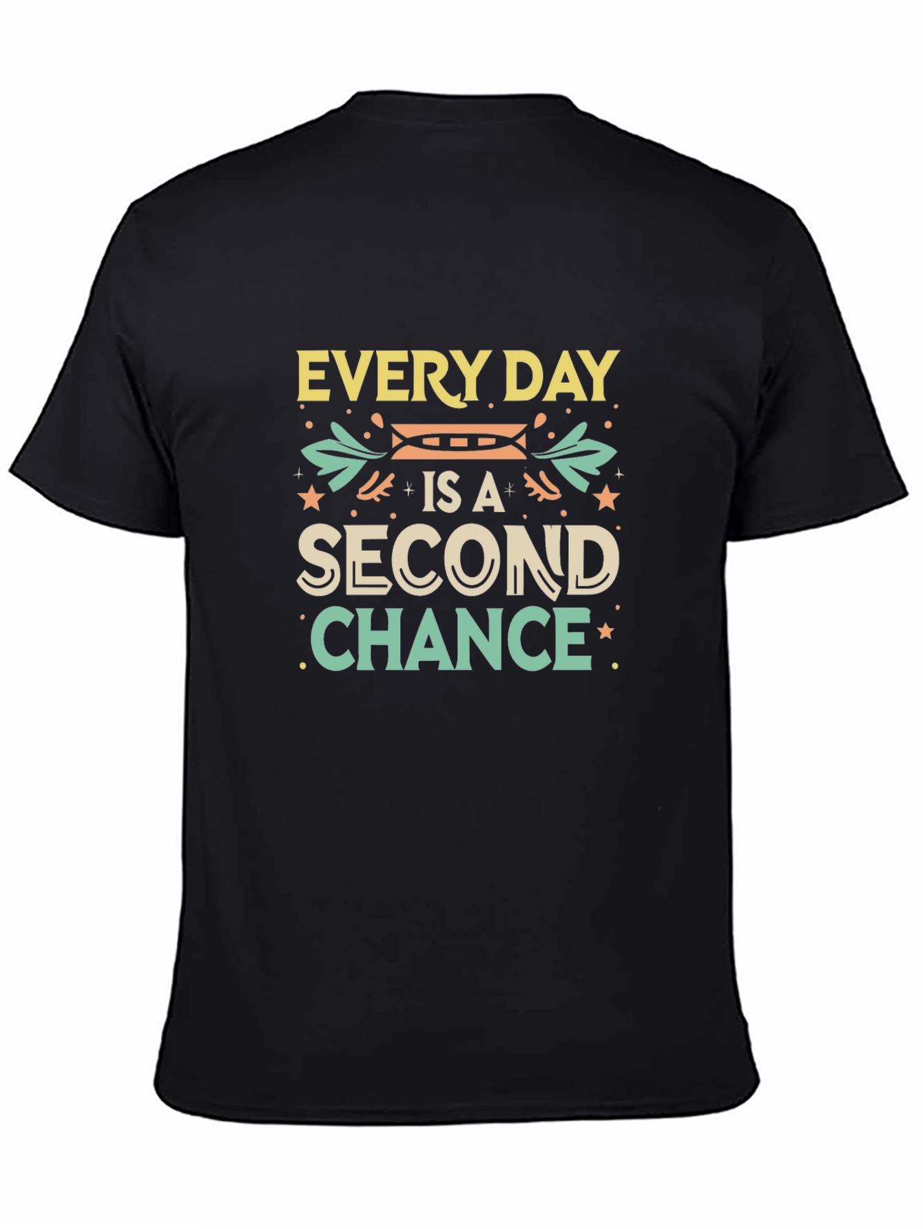 Black Every Day Second Chance Graphic T-Shirt view 4