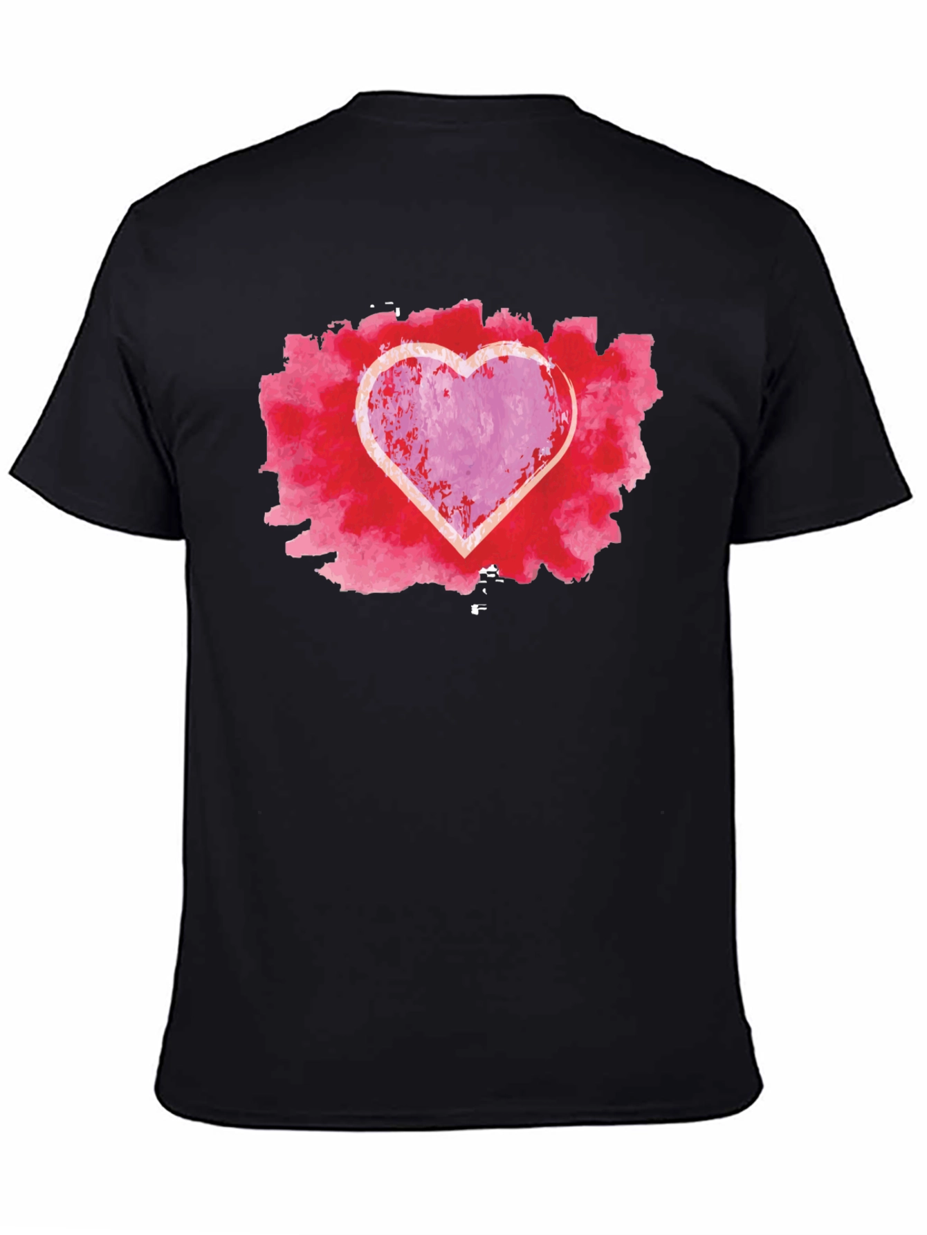 Black Heart Graphic Black Tee view 4