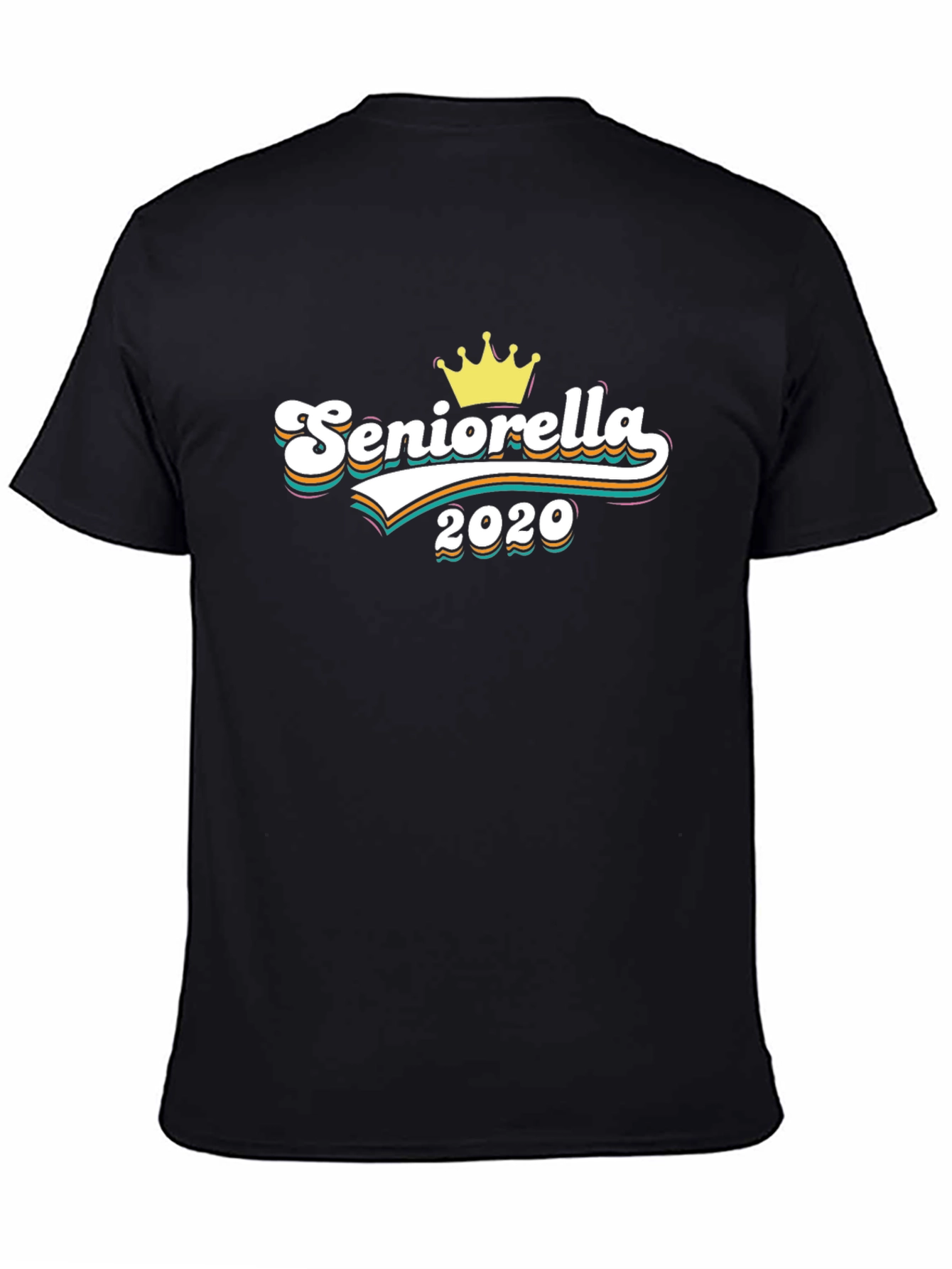 Black Seniorella 2020 Crown Graphic T-Shirt view 4