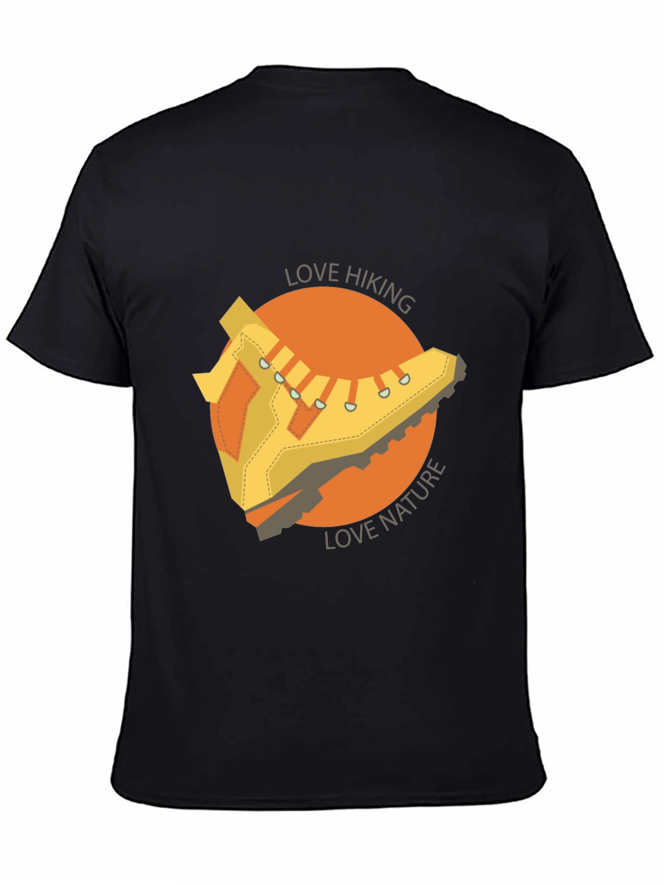 Black Love Hiking Nature T-Shirt Outdoor Adventure Tee view 4