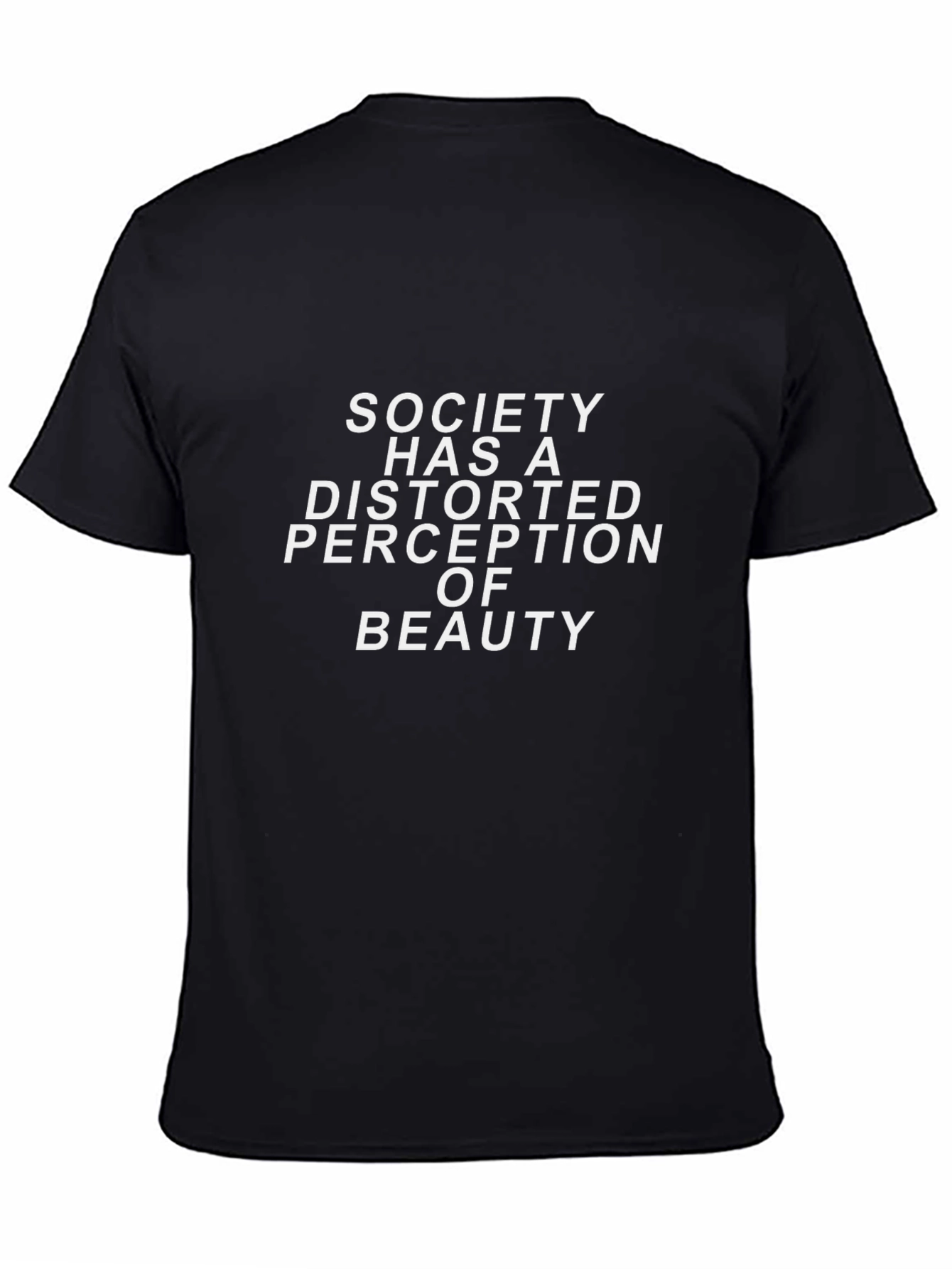 Black Society Distorted Beauty Graphic Tee - Black view 4